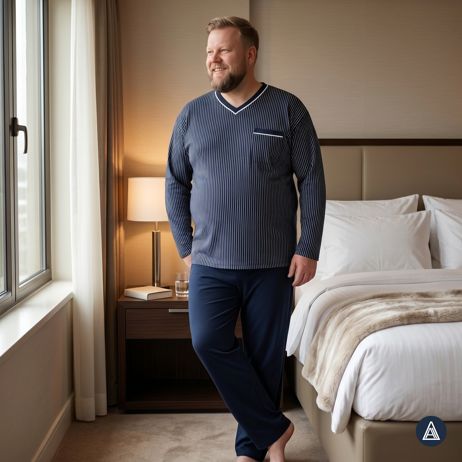 119252 V-neck pajamas