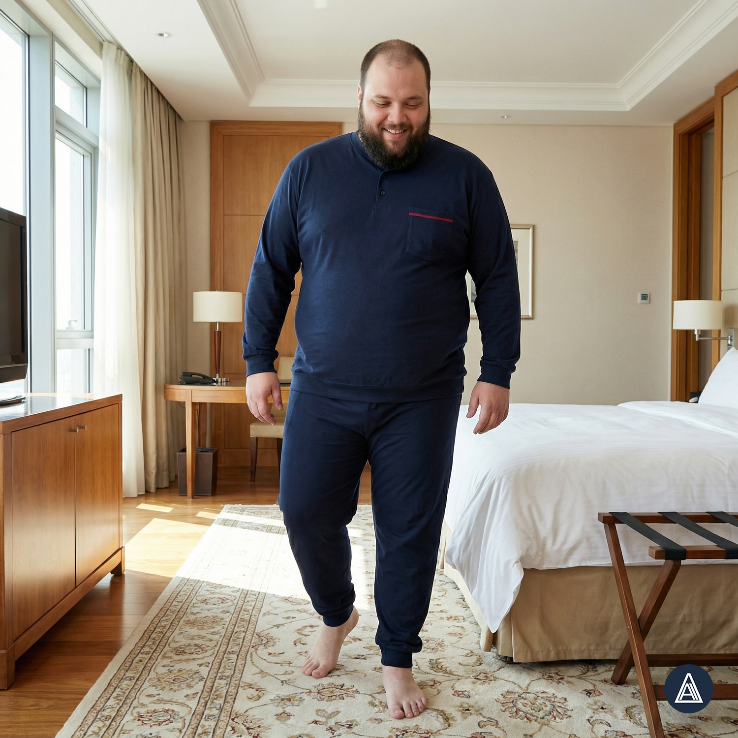 119268 Pyjama mit Bündchen