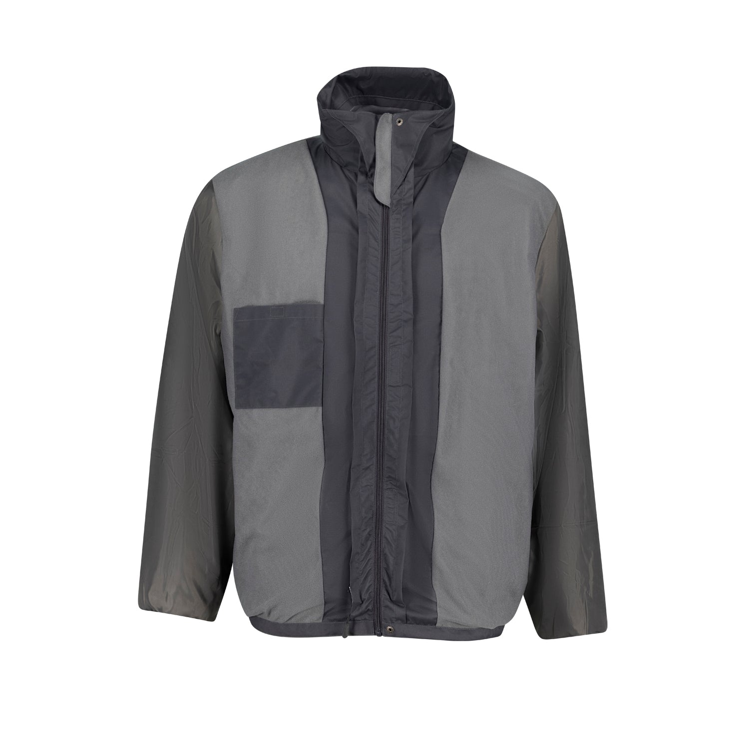 Vorderansicht ADAMO Herren 3in1 Jacke "Alaska" Innenjacke in Grau in Übergrößen.