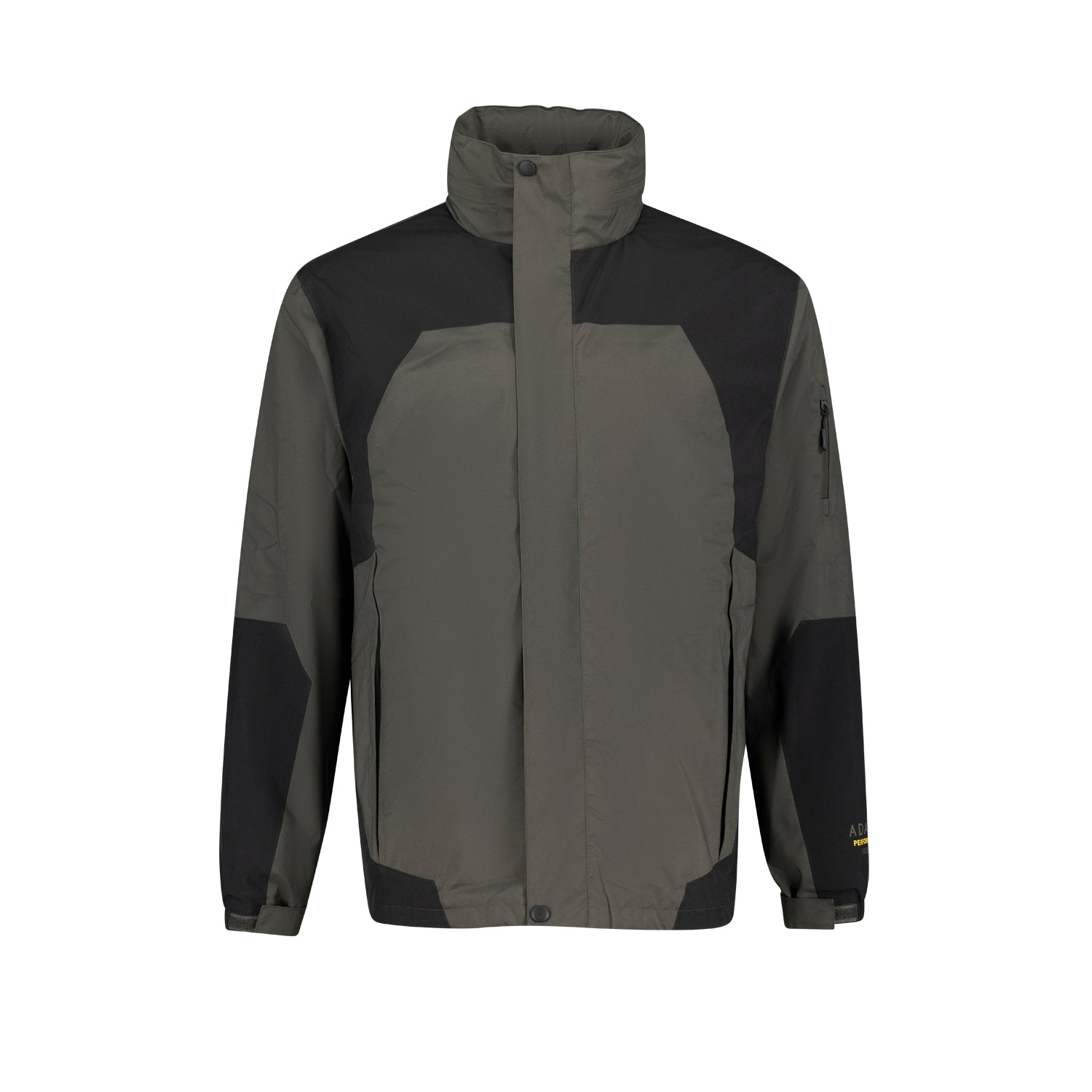 Vorderansicht ADAMO Herren 3in1 Jacke "Alaska" in Oliv-Schwarz in Übergrößen.