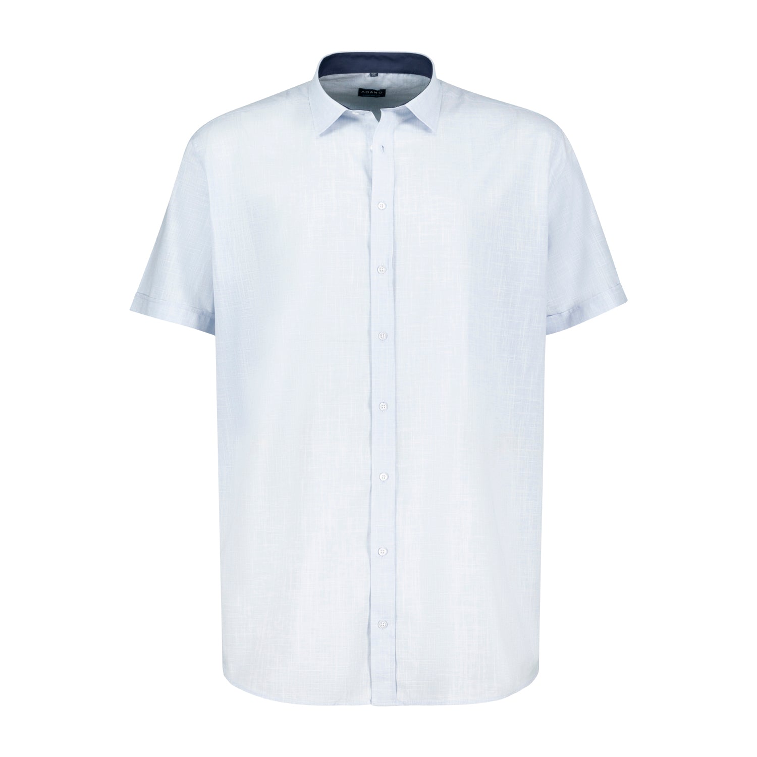 Vorderansicht ADAMO Herren Kurzarm-Freizeithemd COMFORT FIT, hellblau in Übergrößen 3XL-10XL.