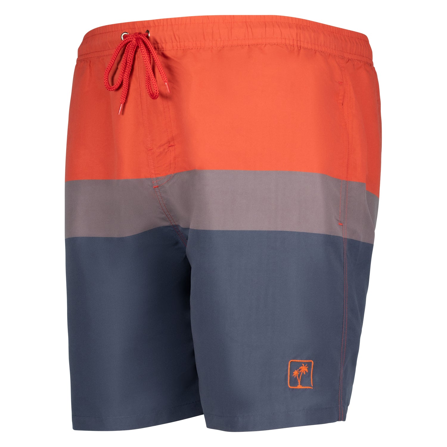 Detailansicht ADAMO Herren Beachbermuda in Navy/Rot große Größen bis 12XL.