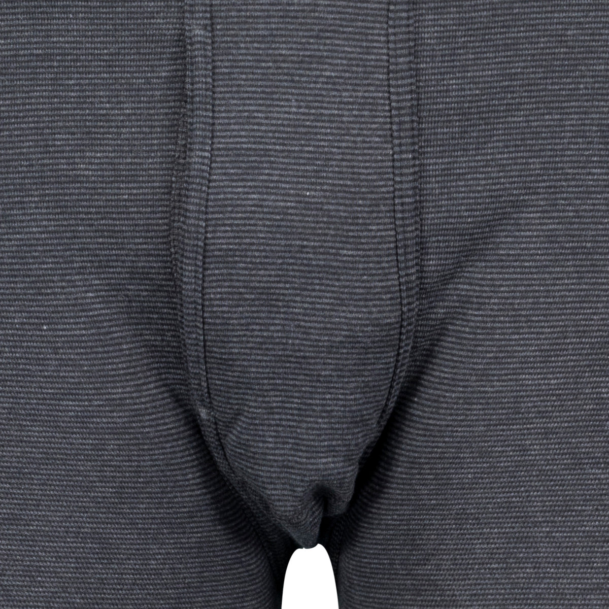 Detailaufnahme Herren Feinripp Pant schwarz mit Eingriff, ADAMO.