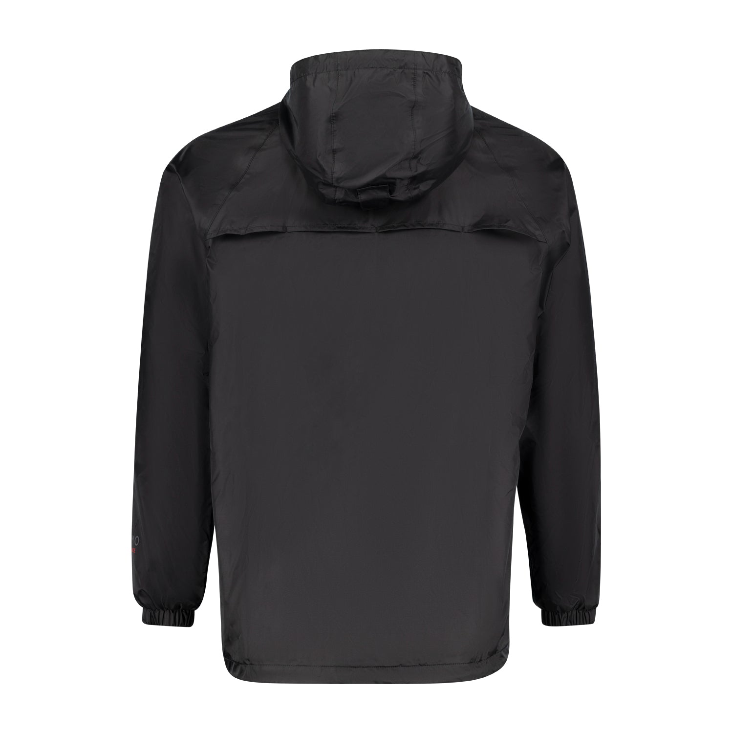 ADAMO Übergrößen Herren-Regenjacke "Virginia" in Schwarz, Rückansicht