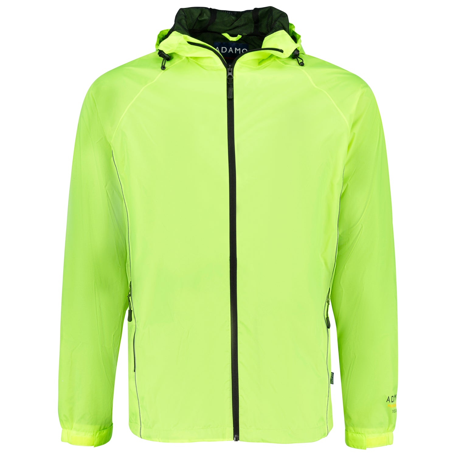 ADAMO Übergrößen Herren-Regenjacke in Neongelb, Vorderansicht