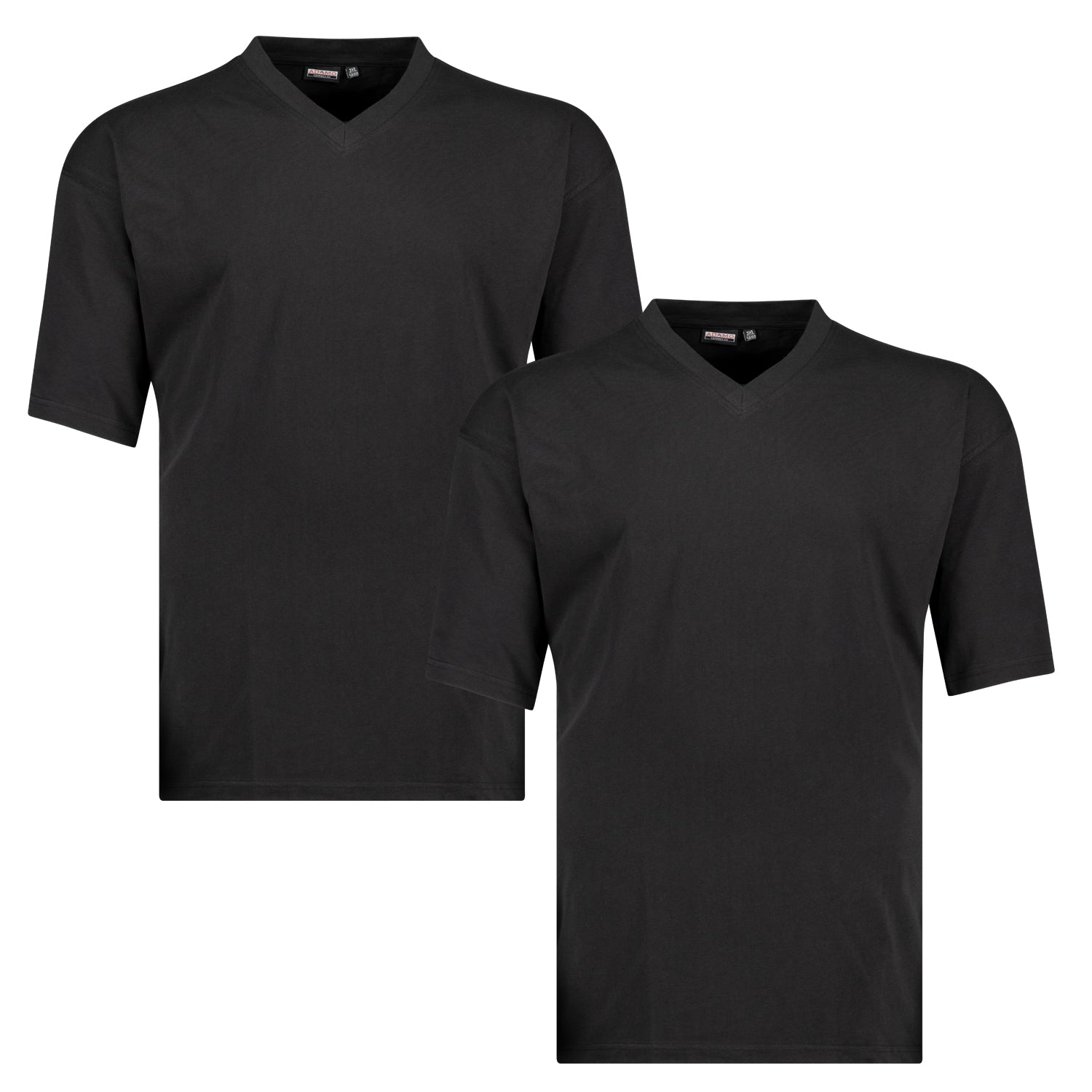 129421 T-Shirt V-neck Comfort Fit 2-pack