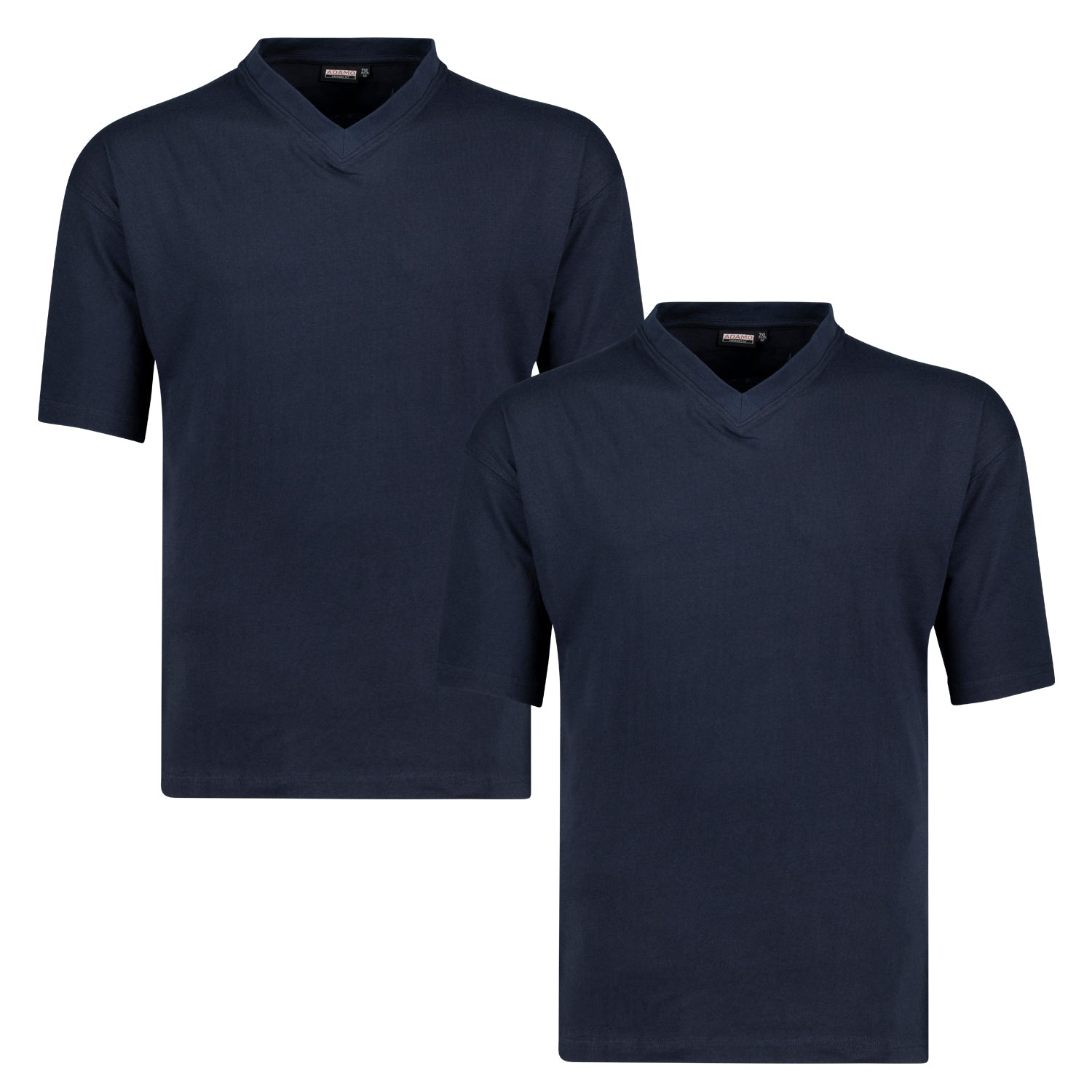 129421 T-Shirt V-neck Comfort Fit 2-pack