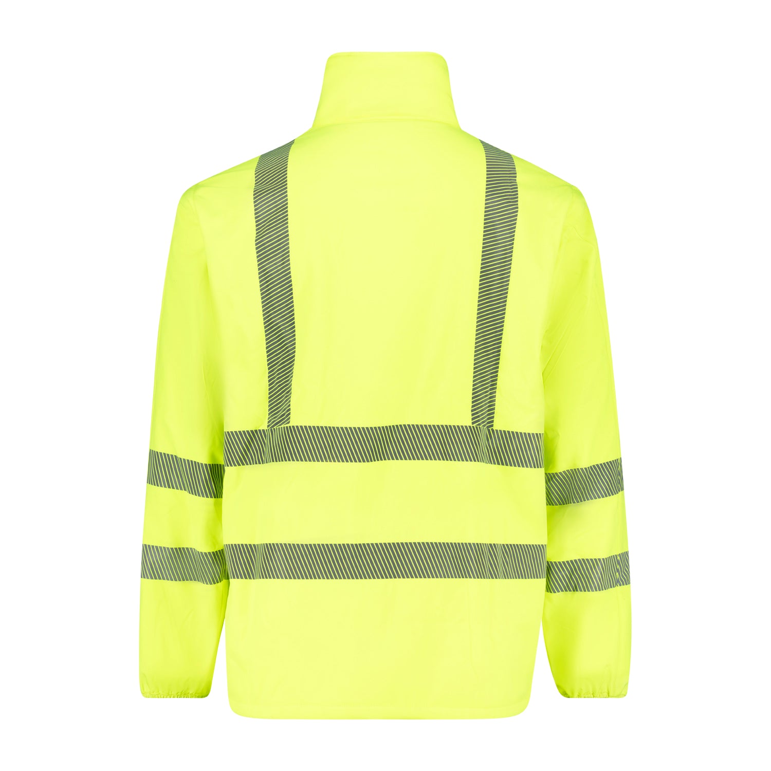Rückansicht ADAMO Professional Line Warnschutzjacke Softshell in Neongelb für Herren in Übergrößen 2XL–10XL