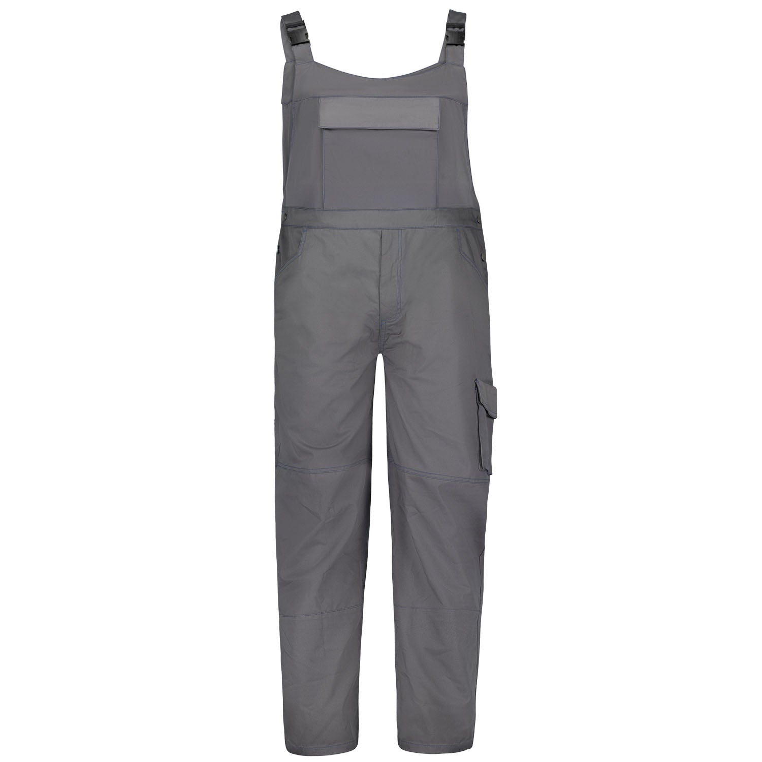 Vorderansicht ADAMO Classic Line Arbeitslatzhose in Graphit für Herren in Übergrößen 2XL–10XL