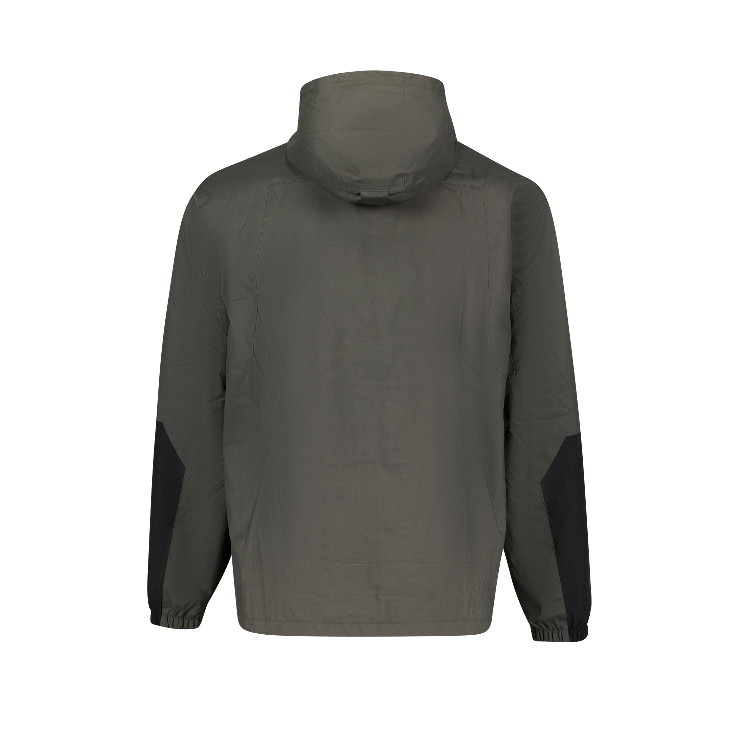Rückansicht ADAMO Herren 3in1 Jacke "Alaska" in Oliv-Schwarz mit verstaubarer Kapuze in Übergrößen.