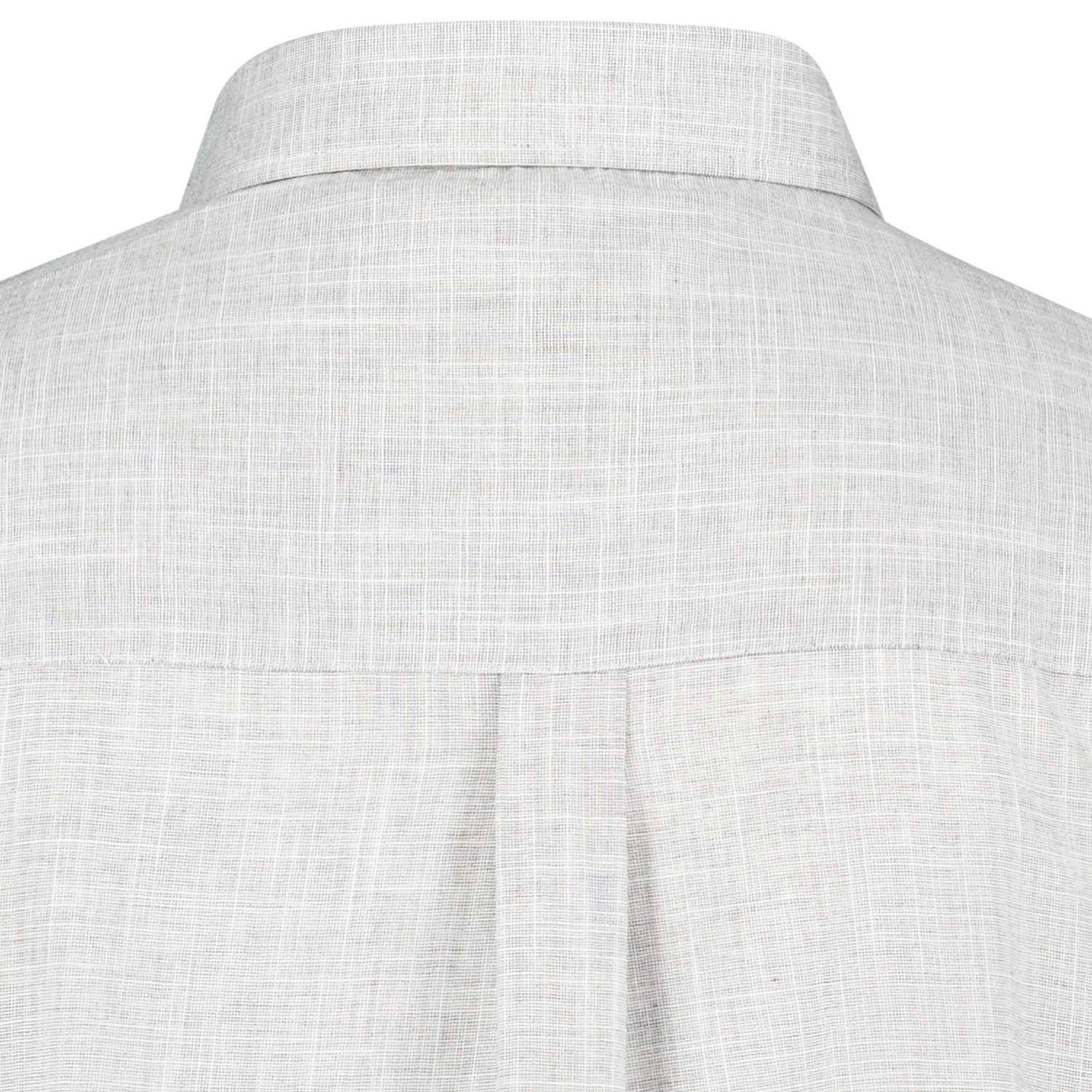 Detailansicht ADAMO Herren Freizeithemd Übergrößen COMFORT FIT in Grau, langarm, 3XL-10XL.