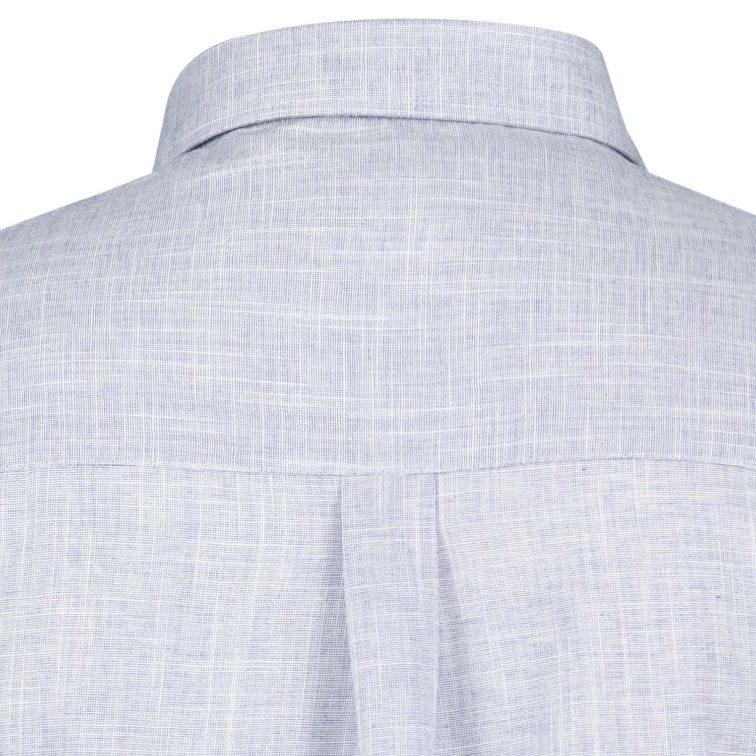 Detailansicht ADAMO Herren Freizeithemd Übergrößen COMFORT FIT in Blau, langarm, 3XL-10XL.