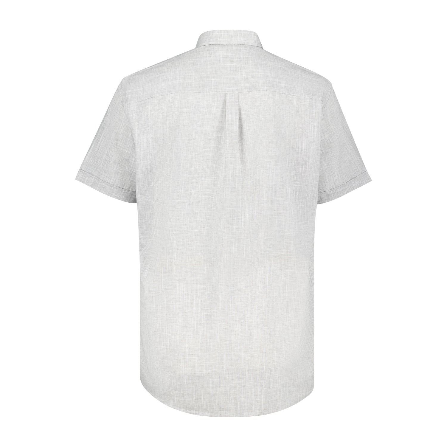 Rückansicht ADAMO Herren Kurzarm-Freizeithemd in Übergrößen COMFORT FIT in Grau 3XL-10XL.
