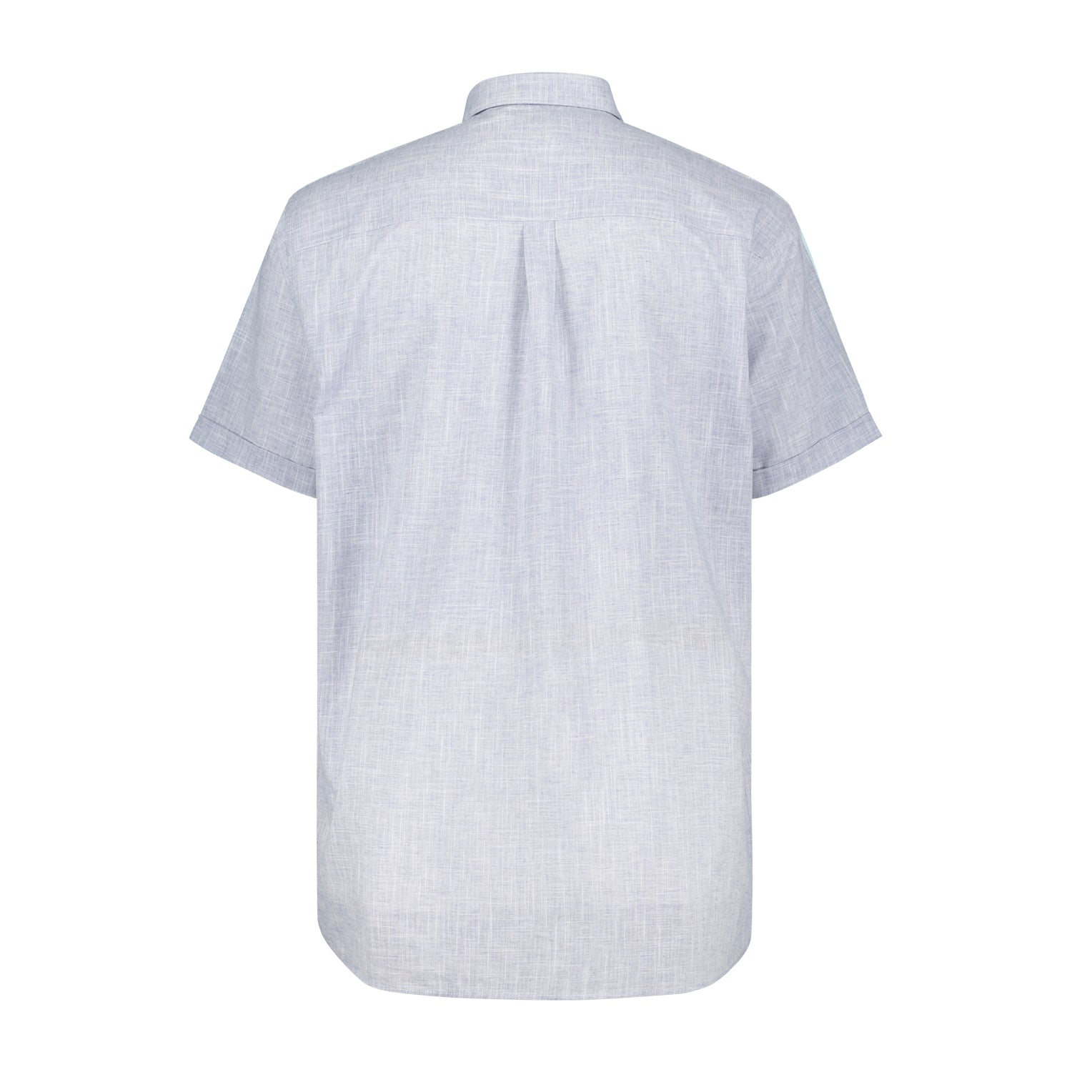 Rückansicht ADAMO Herren Kurzarm-Freizeithemd in Übergrößen COMFORT FIT in Blau 3XL-10XL.
