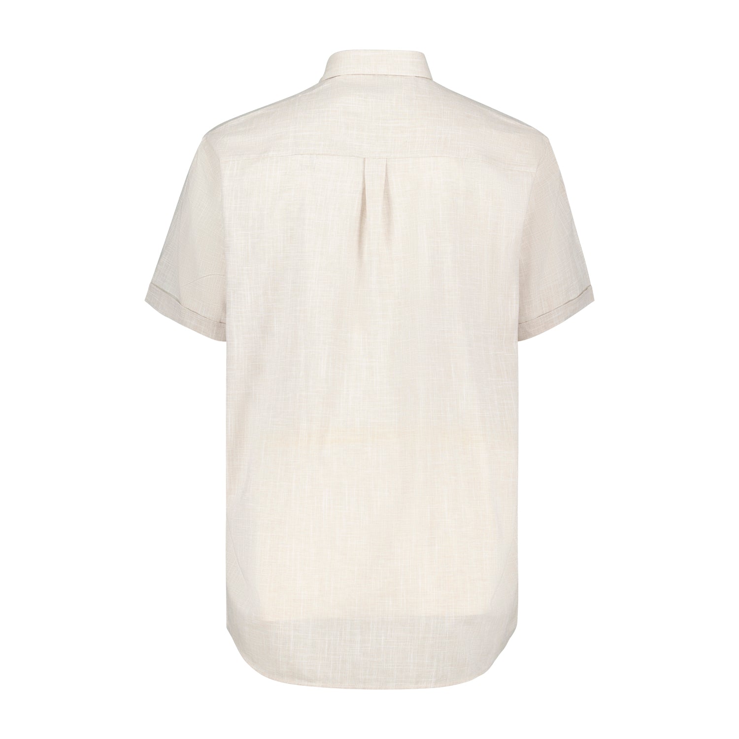 Rückansicht ADAMO Herren Kurzarm-Freizeithemd in Übergrößen COMFORT FIT in Beige 3XL-10XL.