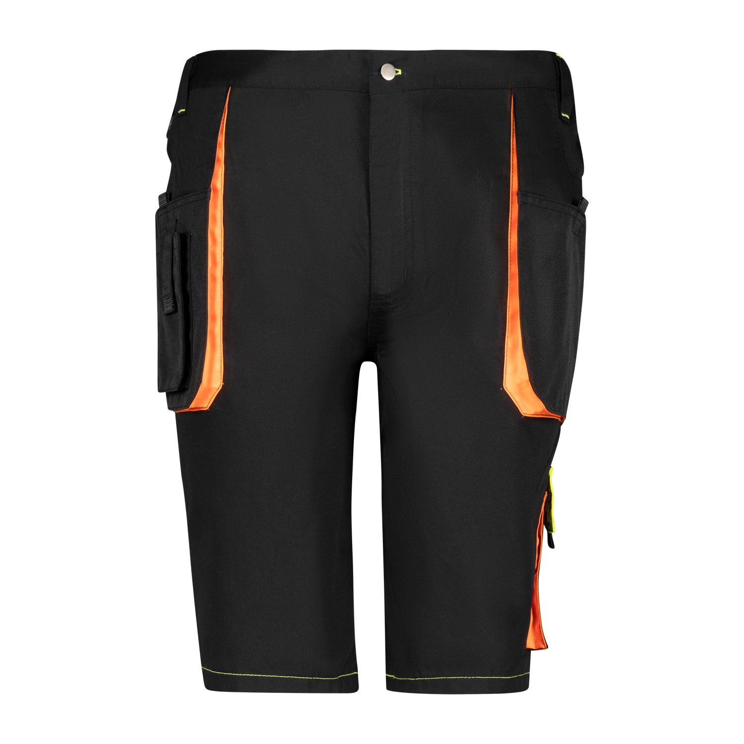 Vorderansicht ADAMO Professional Line Arbeitsshorts in Schwarz für Herren in Übergrößen 2XL–10XL
