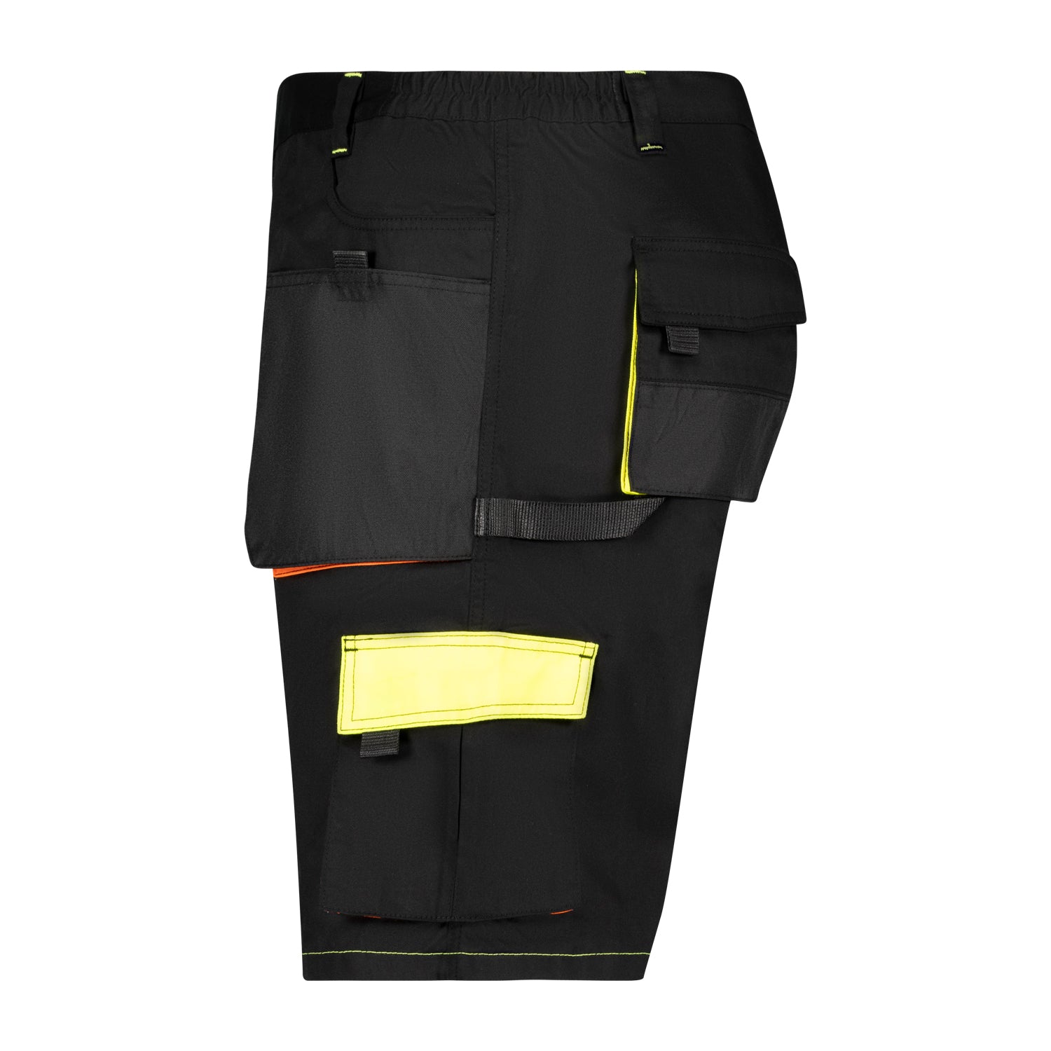 Seitenansicht ADAMO Professional Line Arbeitsshorts in Schwarz für Herren in Übergrößen 2XL–10XL