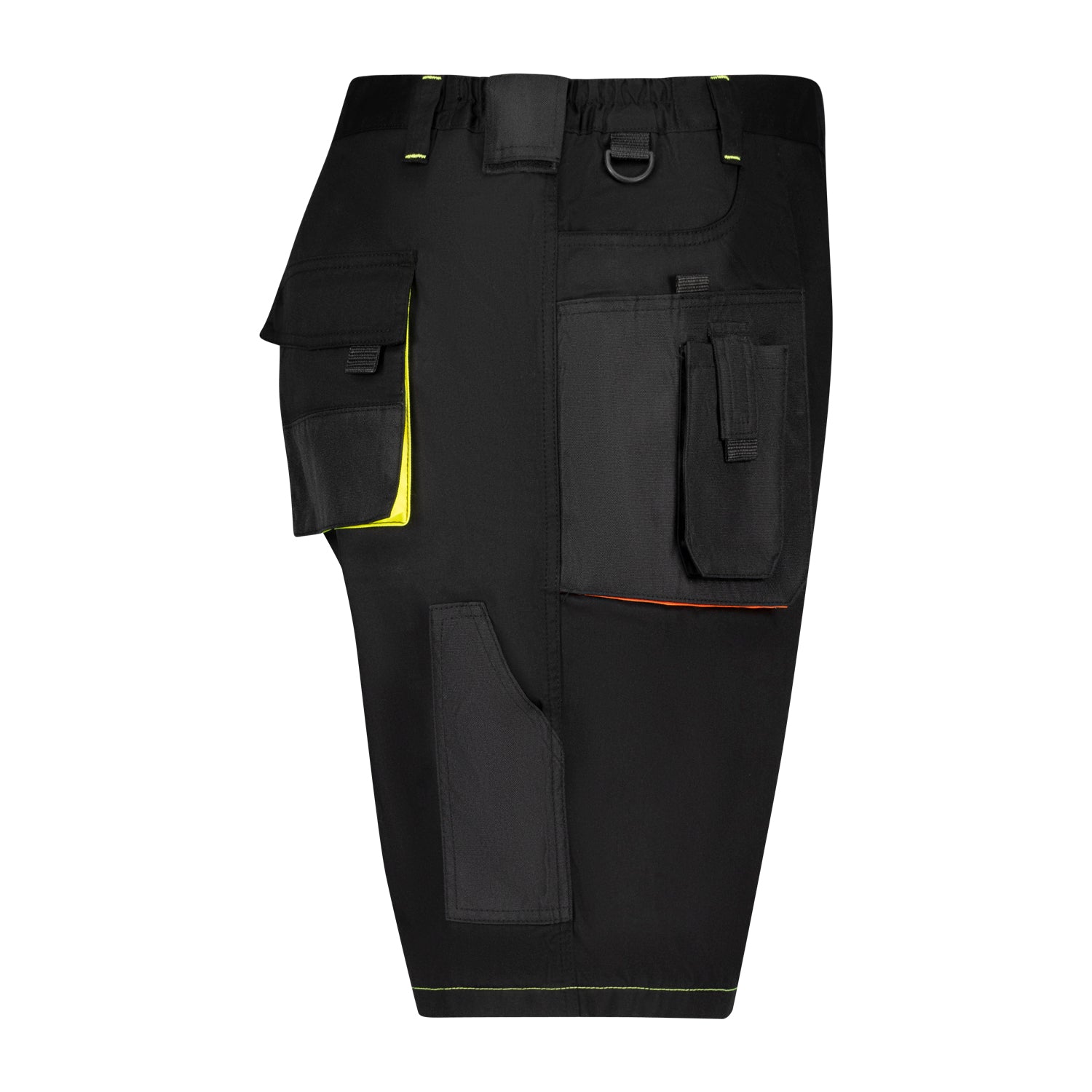Seitenansicht ADAMO Professional Line Arbeitsshorts in Schwarz für Herren in Übergrößen 2XL–10XL