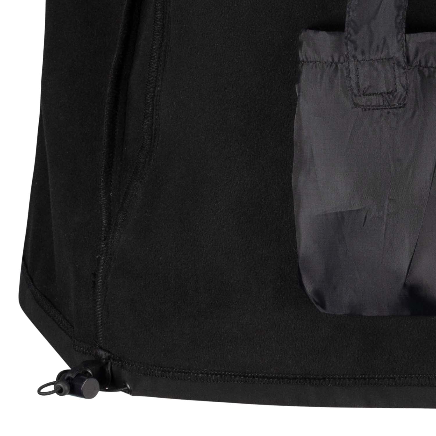 Detailansicht ADAMO Professional Line Softshellweste in Schwarz für Herren in Übergrößen 2XL–10XL