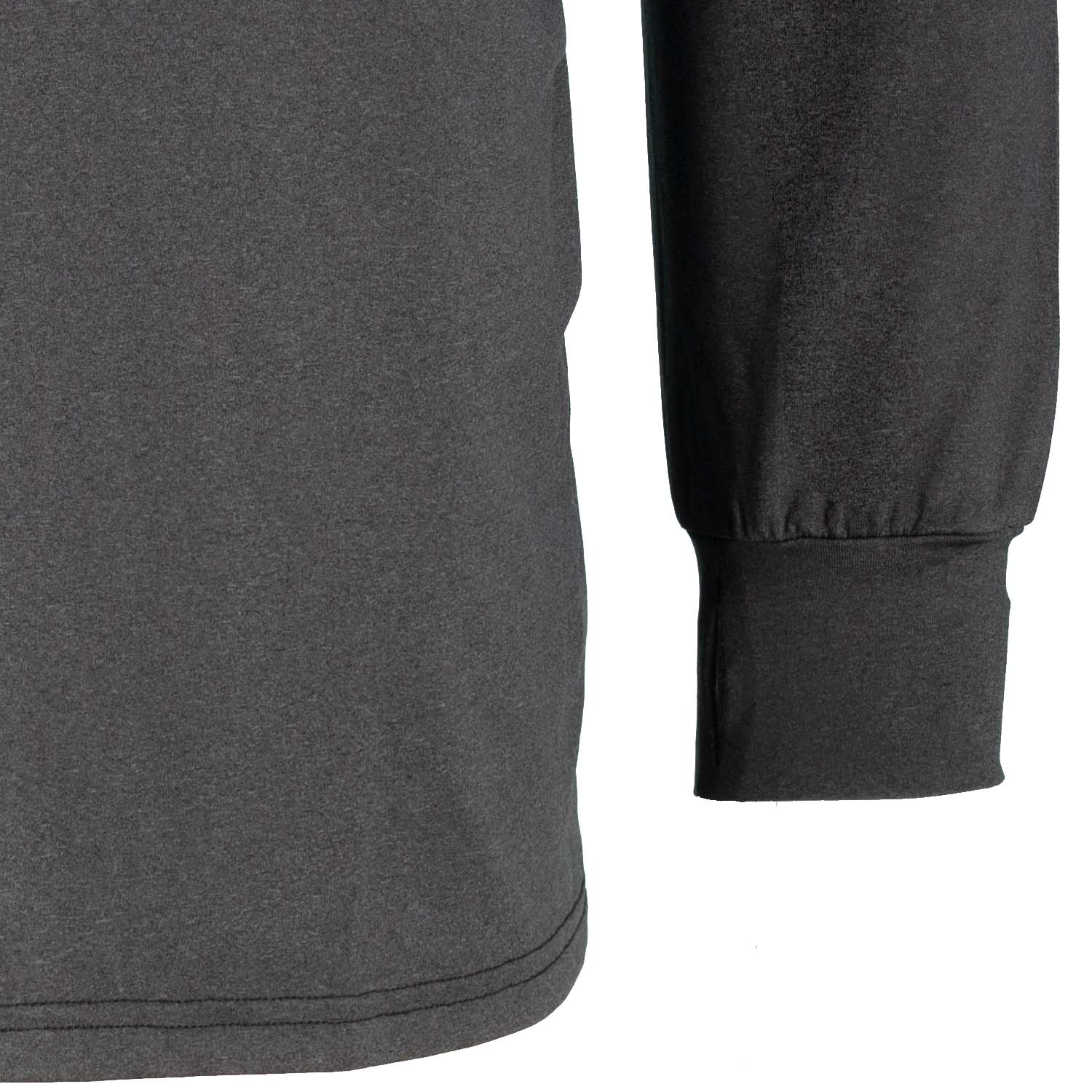 Detailansicht ADAMO Herren Übergrößen Funktions 1/4 Zip Top in Graphit.