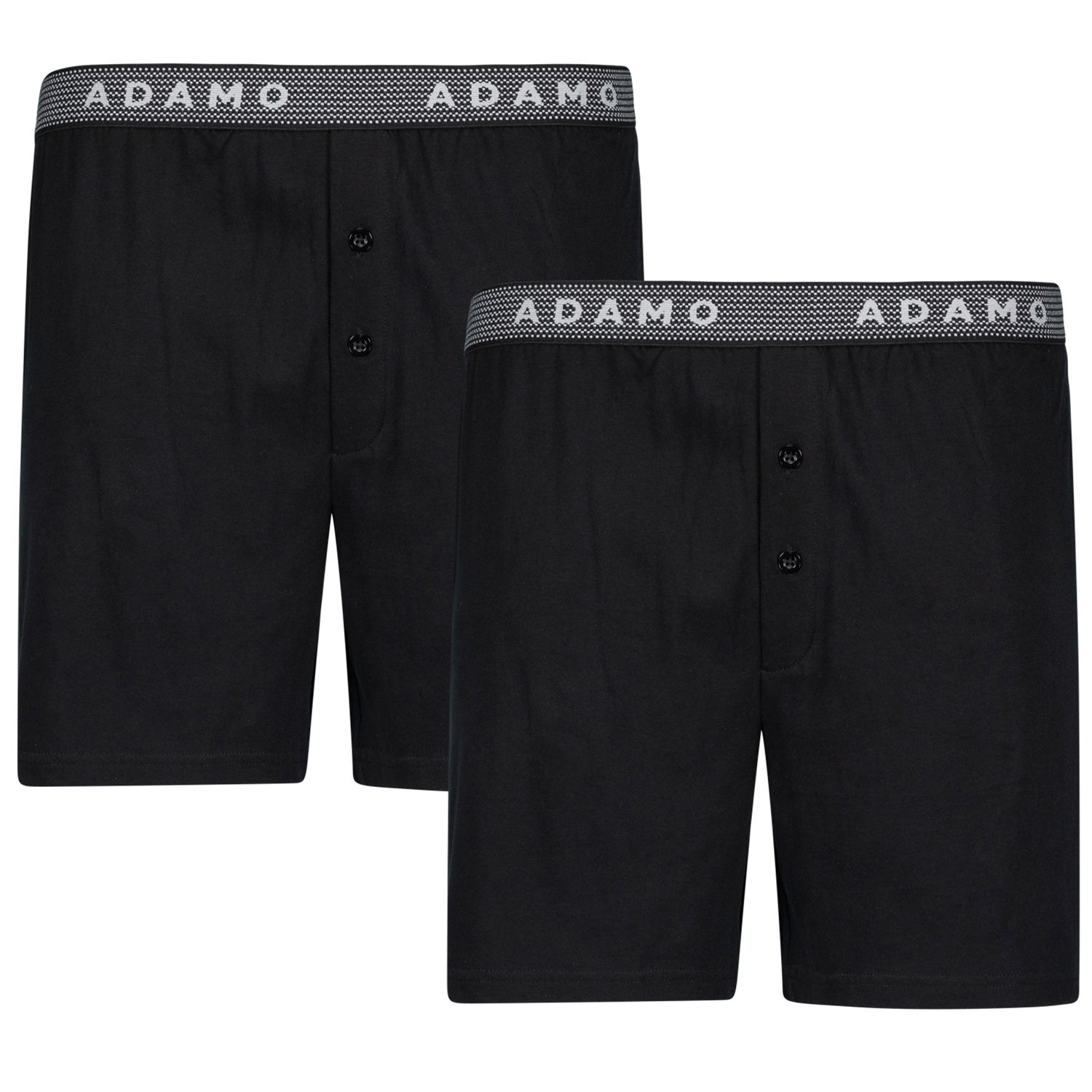 Black boxershorts by ADAMO series "Jonas" in oversizes up to 20 // double pack