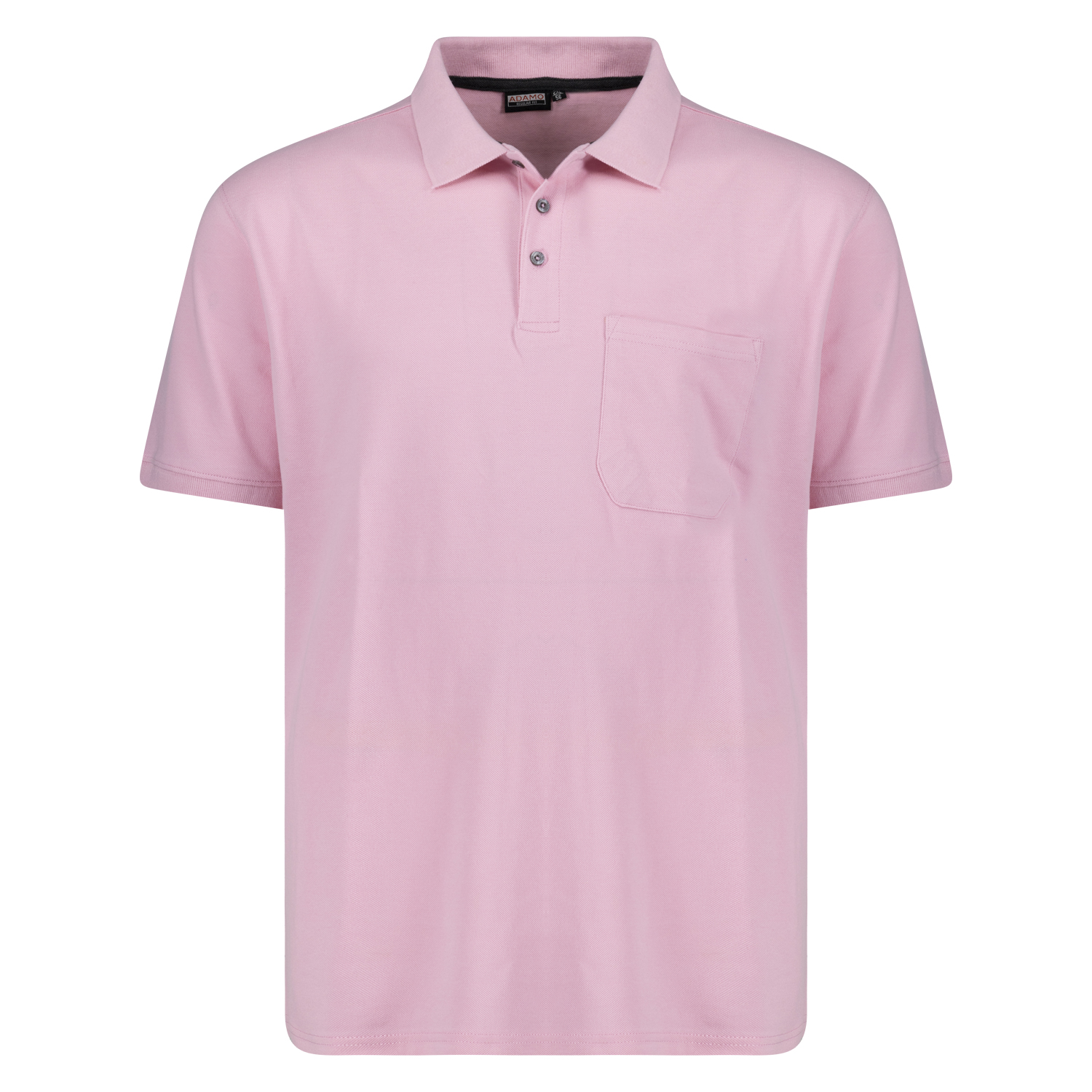 Short sleeve polo shirt REGULAR FIT series Klaas by Adamo in pink up to oversize 10XL