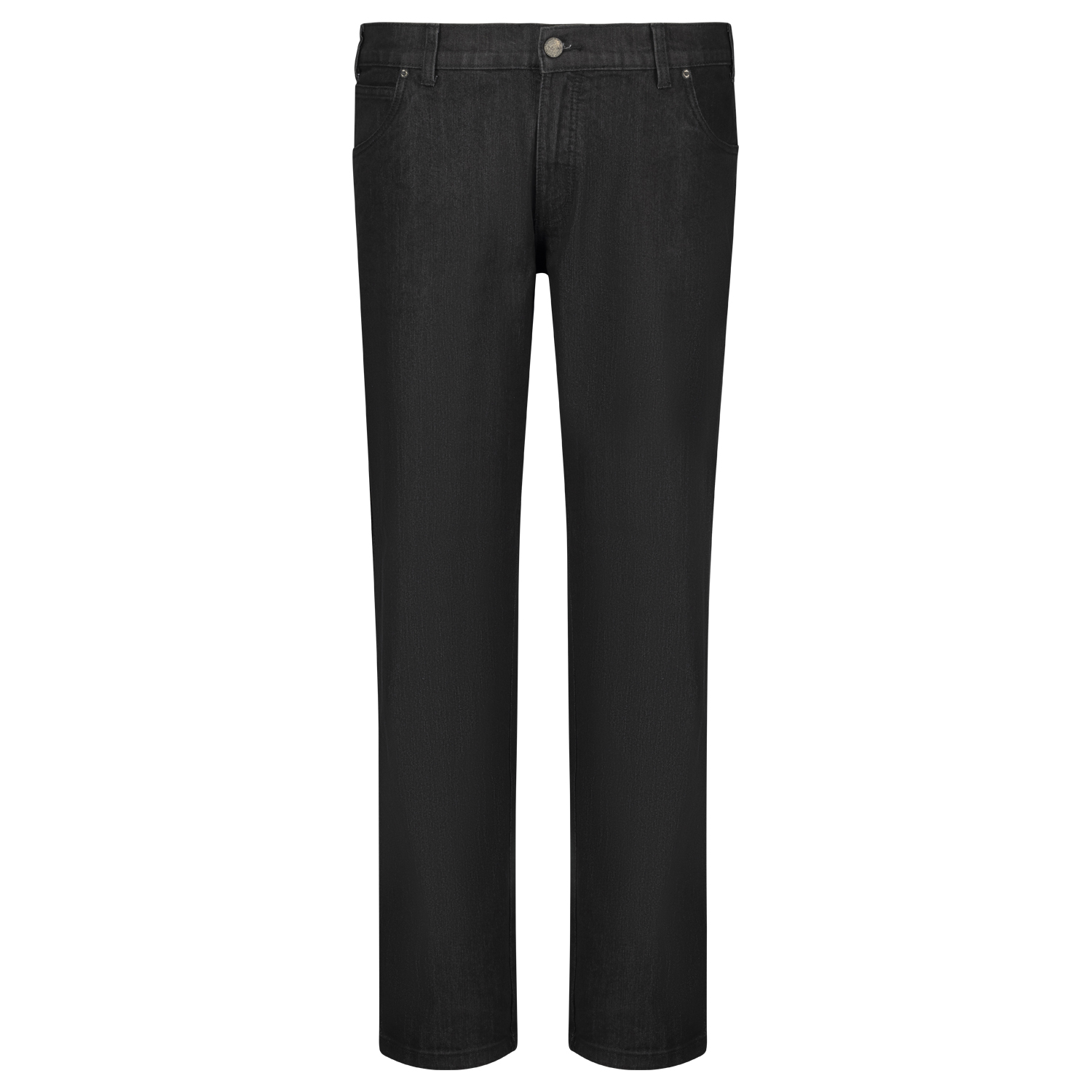 Black stone washed Jeans for men by North 56°4 in oversizes up to 70/34