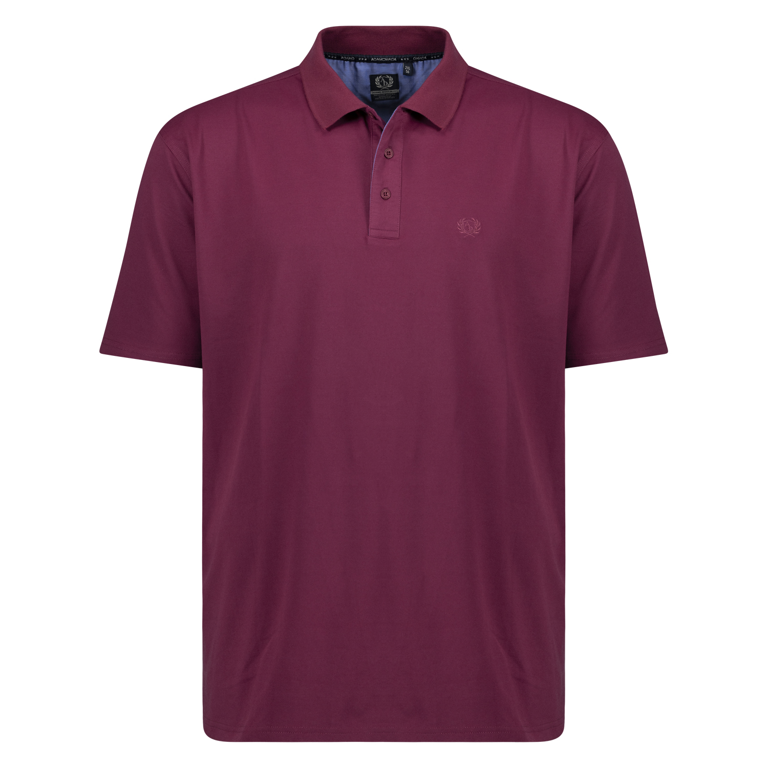 Functional polo shirt in blackberry for men by Adamo series "PEER" Tall Fit extra long in long sizes up to 5XLT