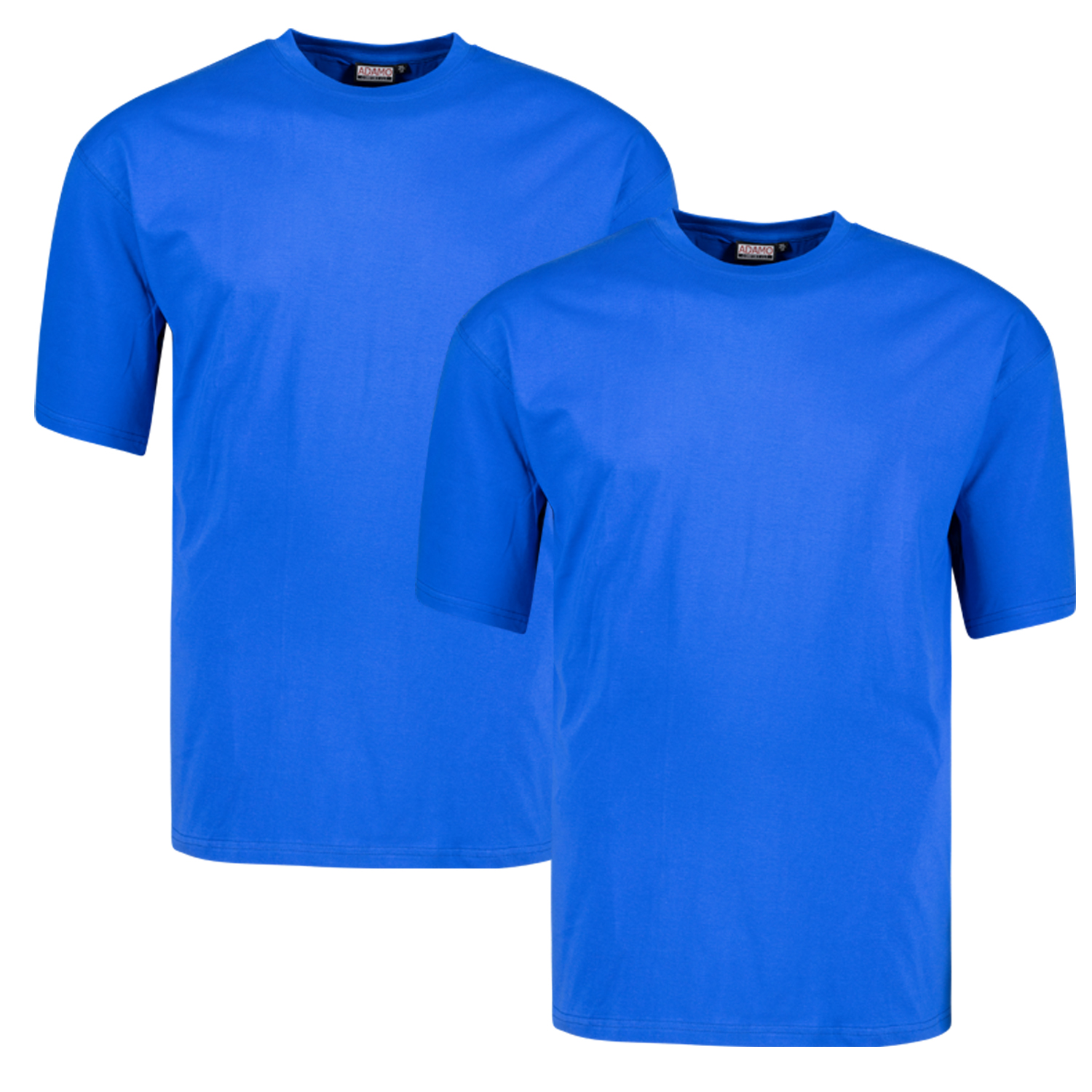 ADAMO round neck T-shirt COMFORT FIT MARLON 2-pack in various colors and sizes up to 16XL