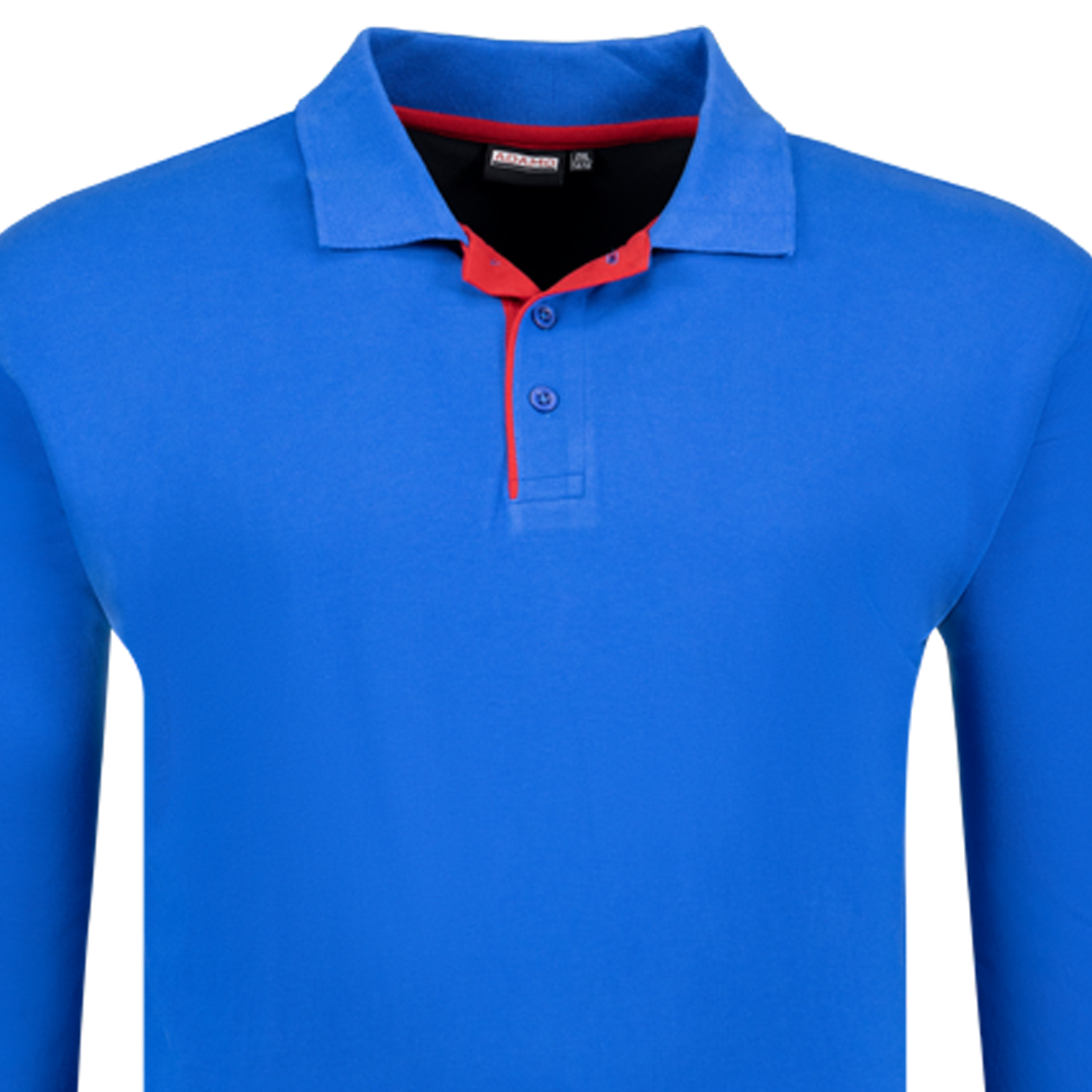 Mens Pique Poloshirt longsleeve COMFORT FIT Serie Peter from Adamo in big sizes XXL to 12XL