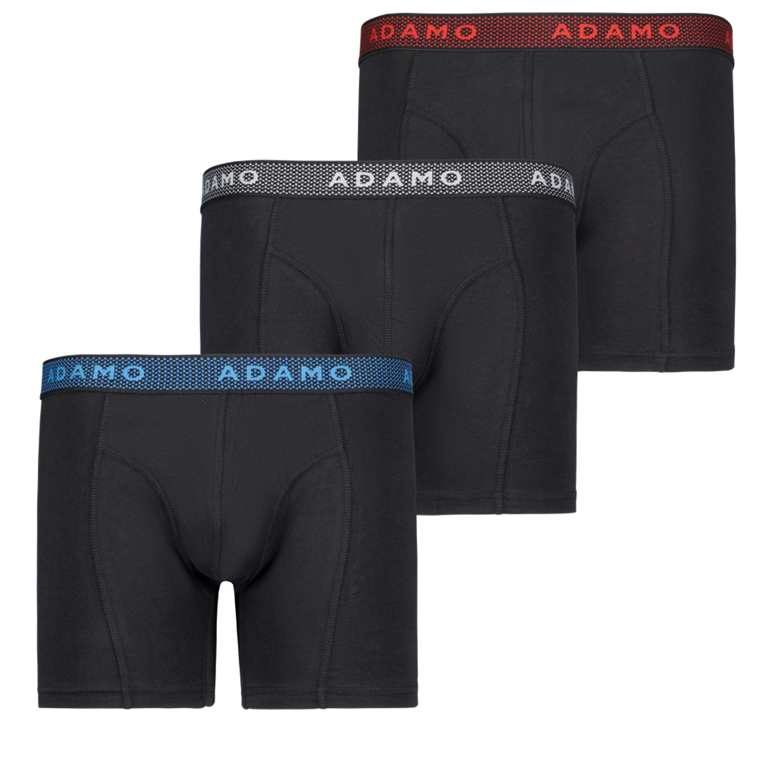 Maxipant schwarz Bundmix 3er Pack Serie JERRY von ADAMO in großen Größen bis 20
