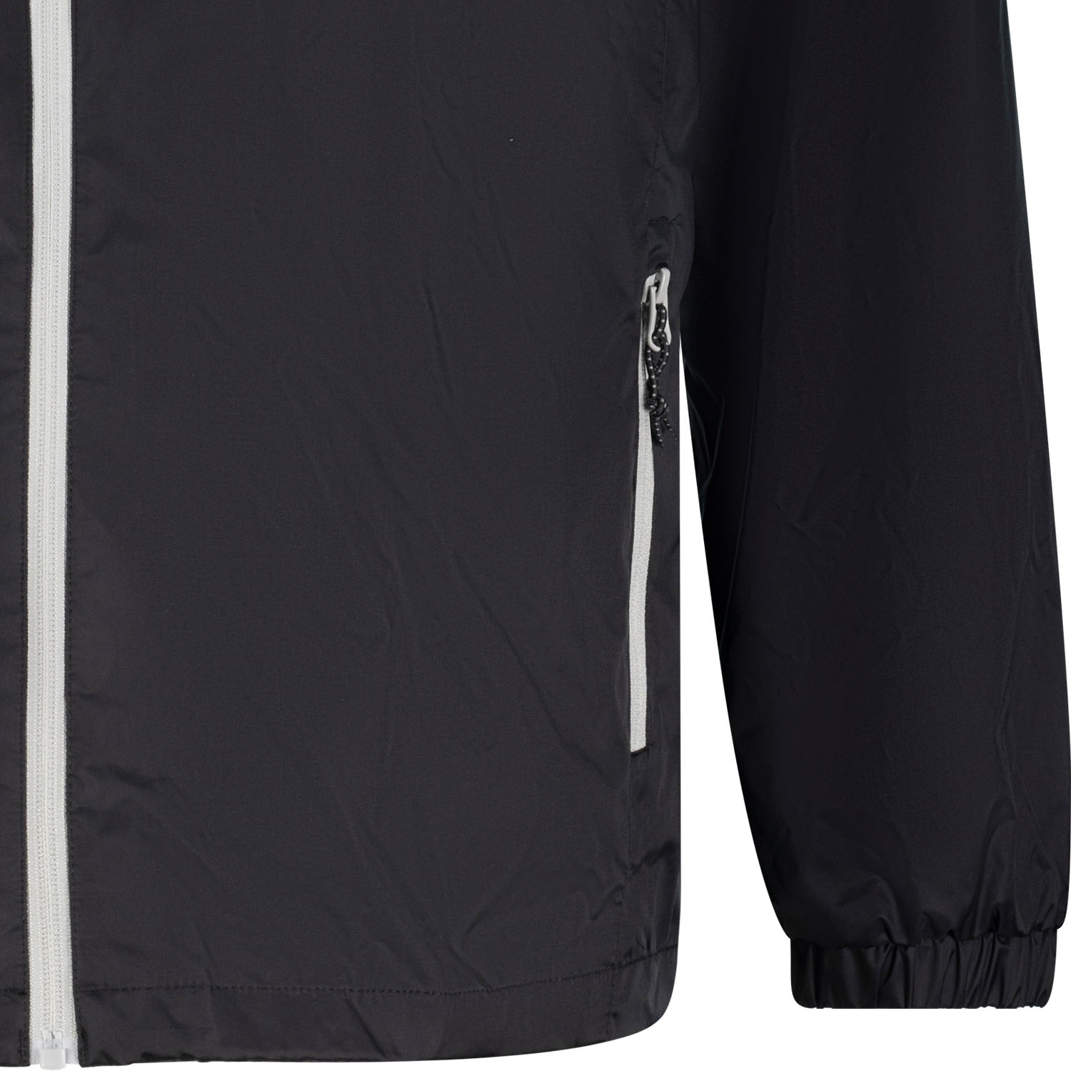 Men's rain jacket black series London by ADAMO in oversizes up to 12XL