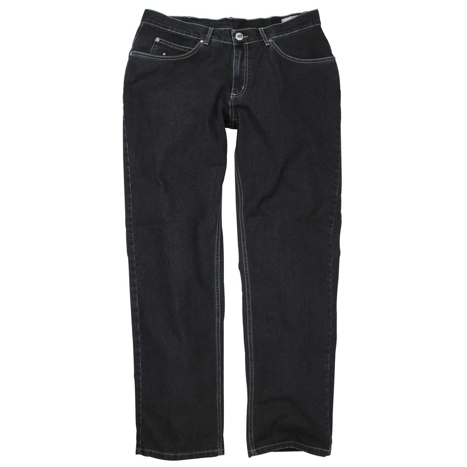Schwarze Stretch Jeans von Greyes in Übergrößen bis 70
