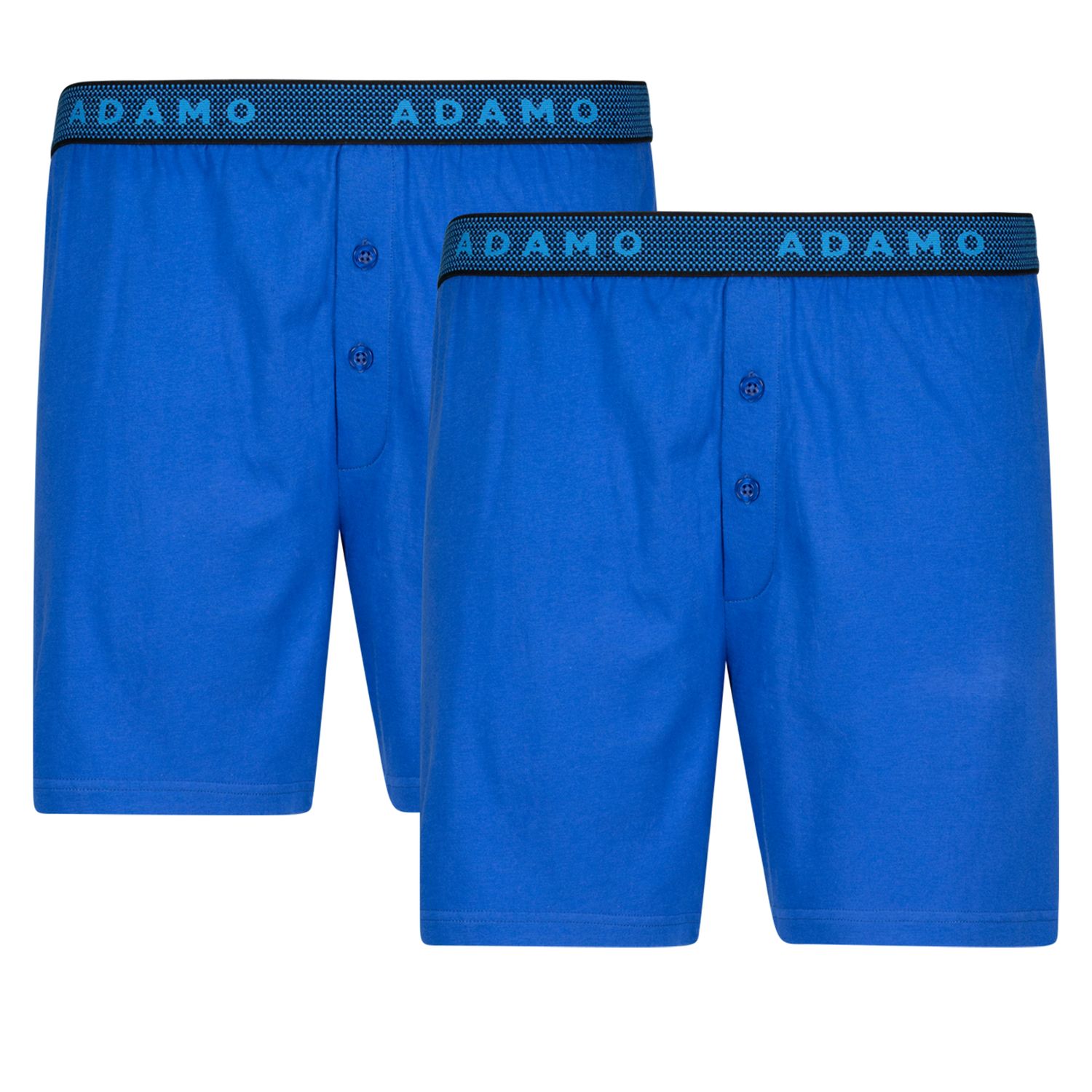 Boxershorts im Doppelpack von Adamo Serie "Jonas" in Übergrößen 8-20 royalblau für Herren