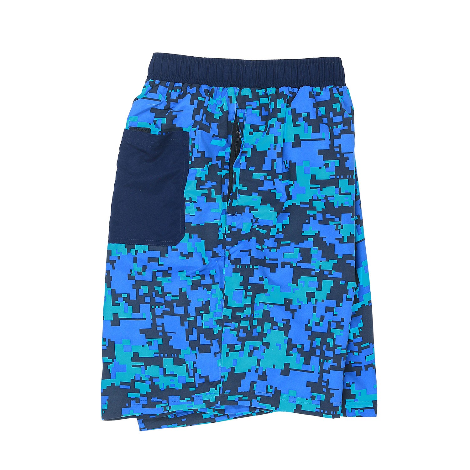 Abraxas swimming trunks in big sizes up to 10XL, print blue