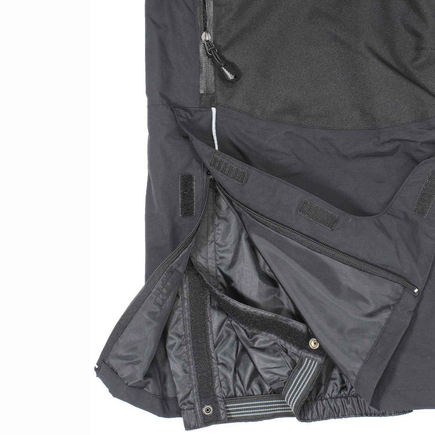 Ski pants in black with a pair of removeable braces by marc&mark in extra large sizes up to 14XL
