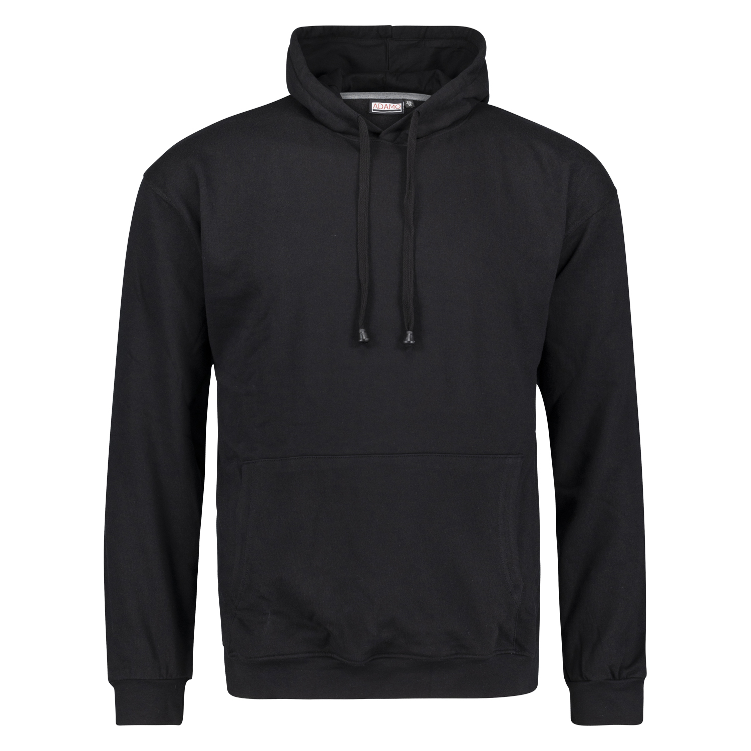 Hooded sweatshirt in black series ATHEN by Adamo up to oversize 14XL