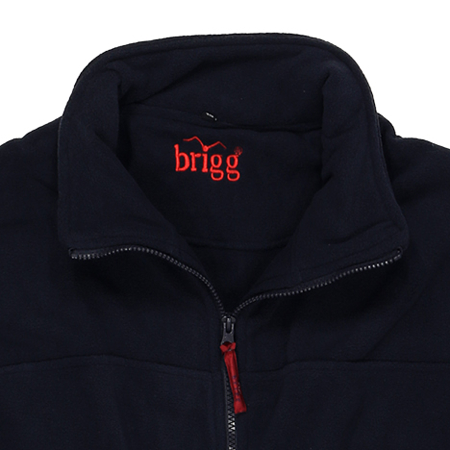 Fleece jacket in navy by Brigg up to oversize 14XL