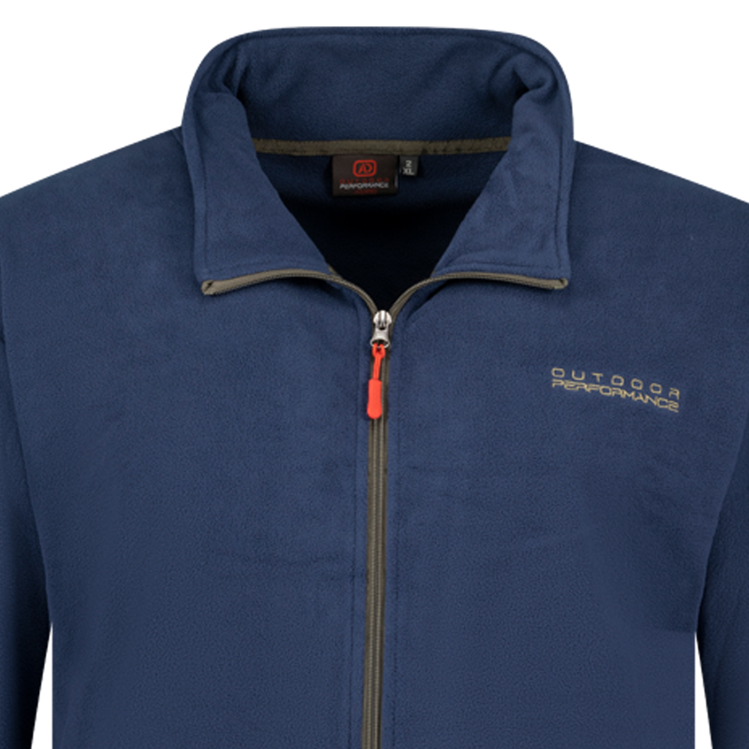 Fleece jacket in navy Series Tampa by Adamo Tall Fit extra long in long sizes up to 5XLT