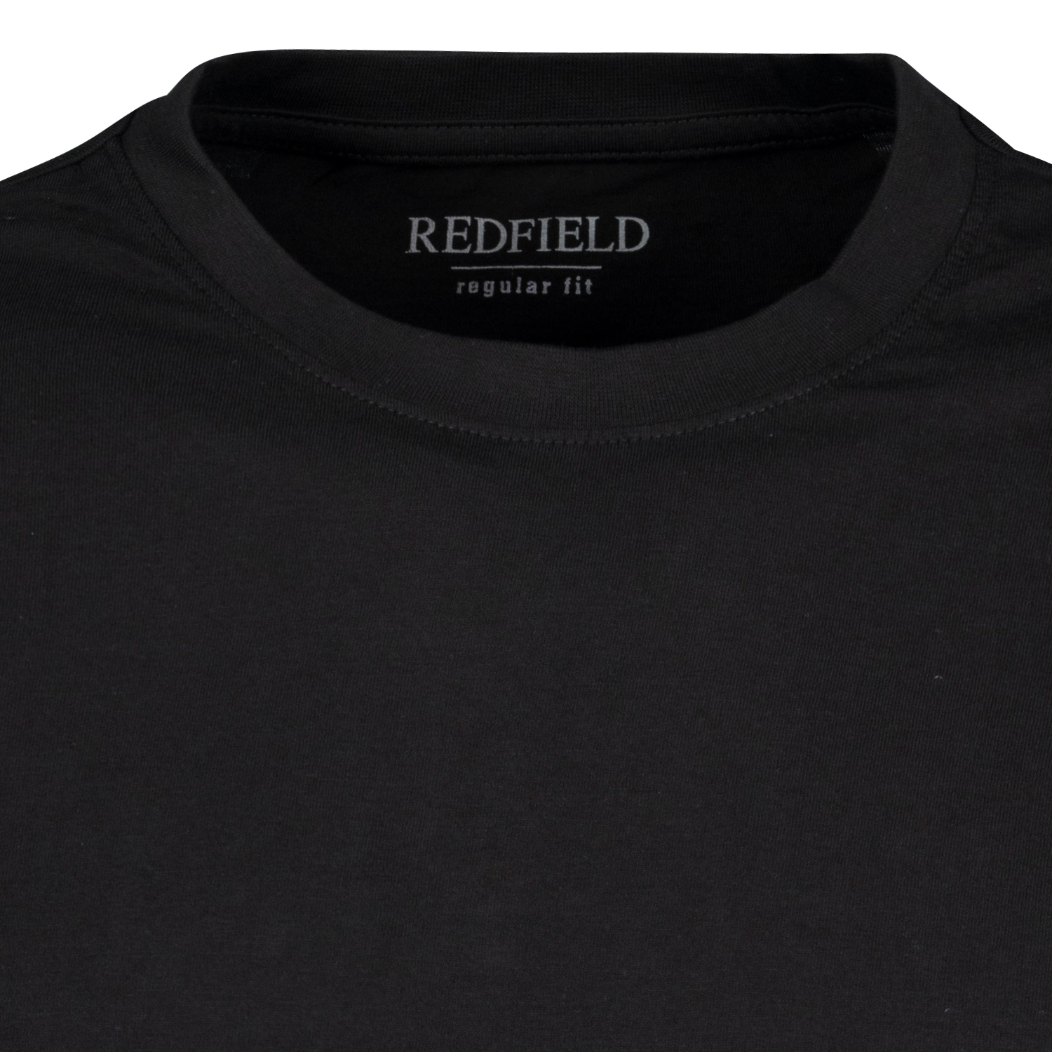 2er Pack Herren T-Shirts mit Rundhalsausschnitt in schwarz von Redfield bis Übergröße 10XL