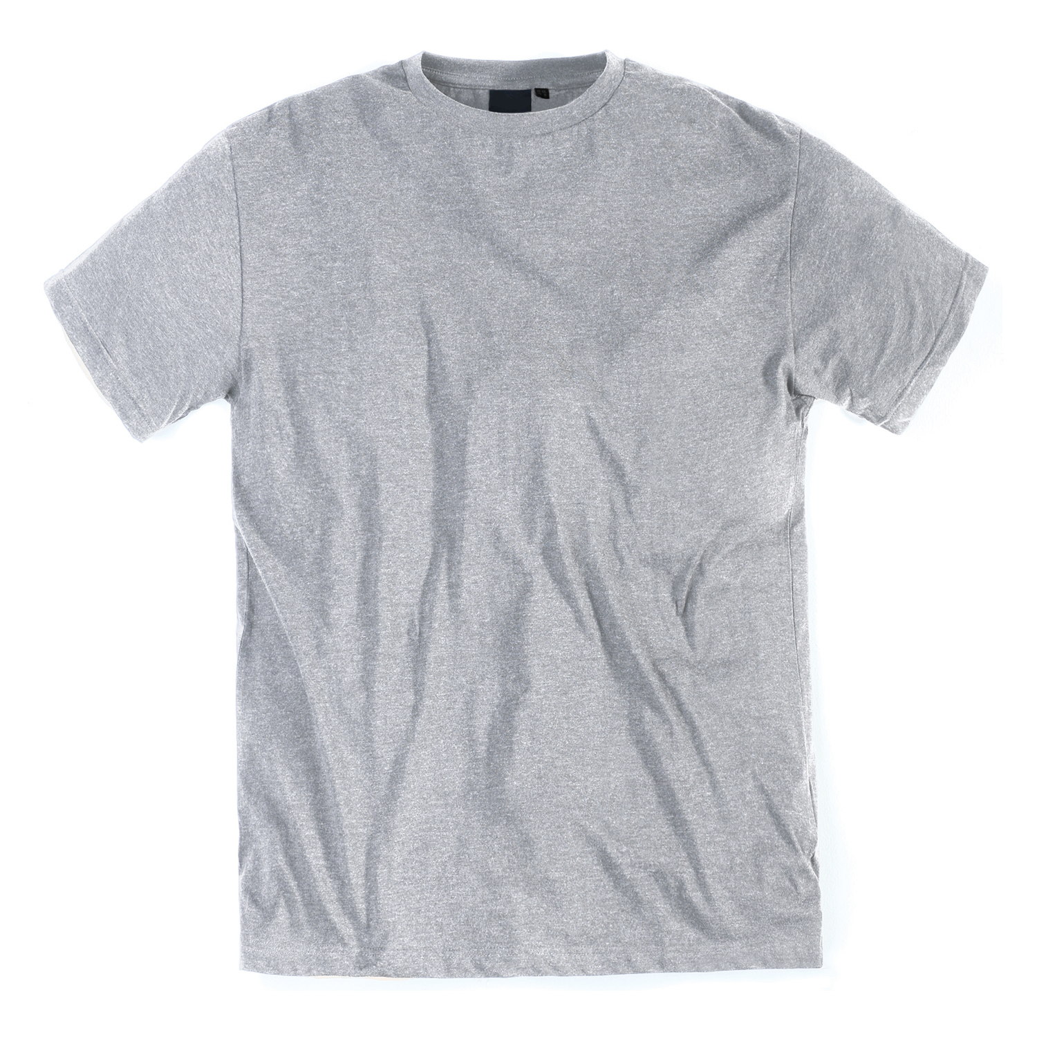 T-Shirt in grey melange by Replika in oversizes up to 8XL // double pack