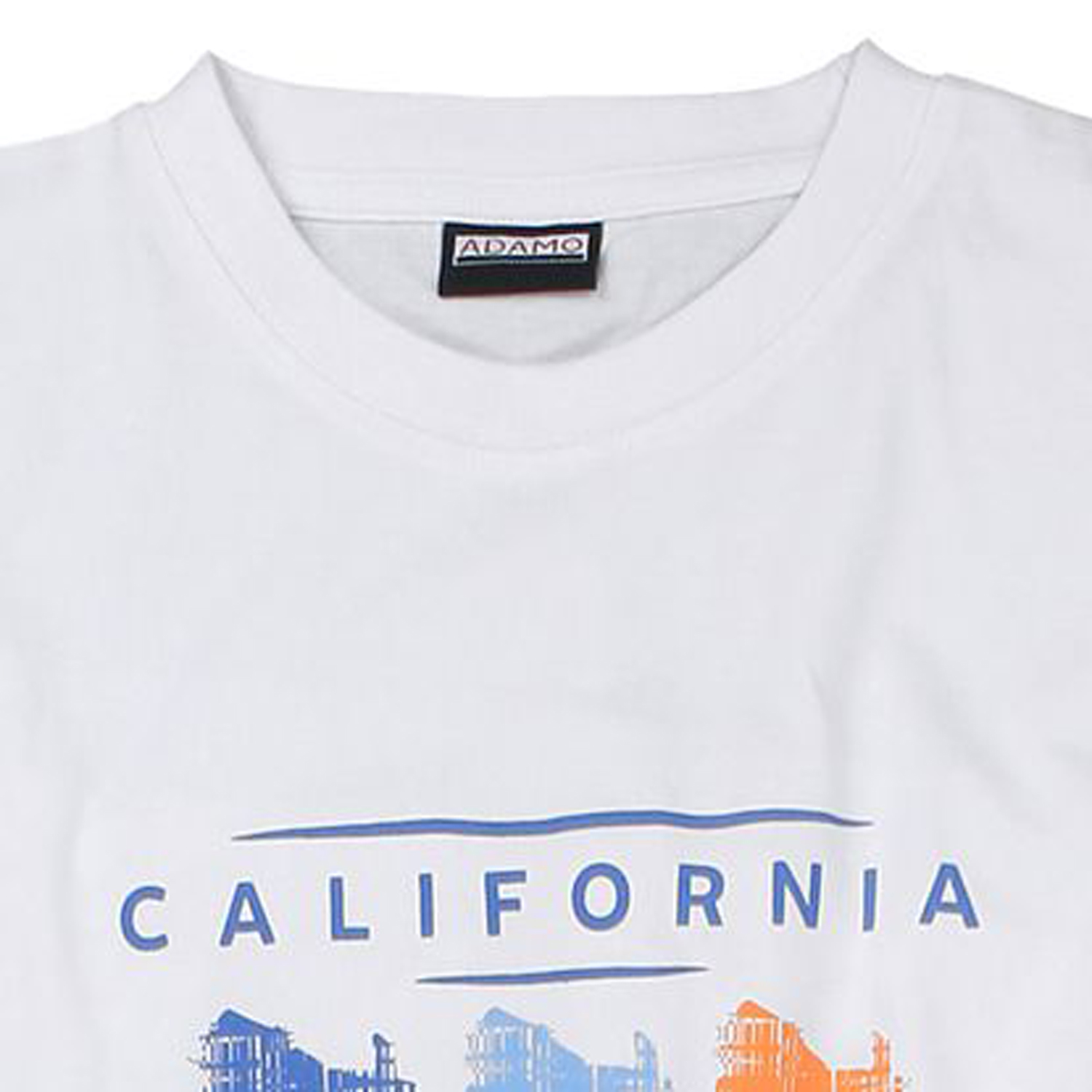Motivshirt "California" von ADAMO für Herren in Übergrößen 2XL - 8XL weiß