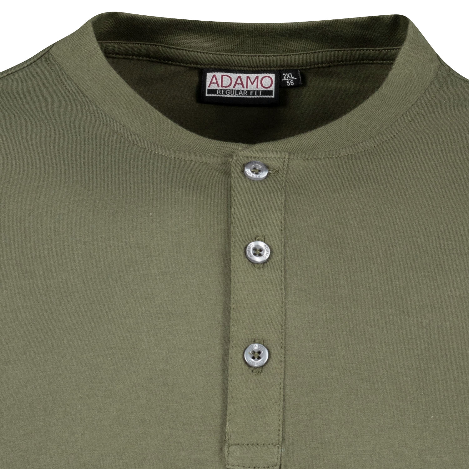 T-shirt in olive series Silas regular fit by Adamo for men up to oversize 10XL