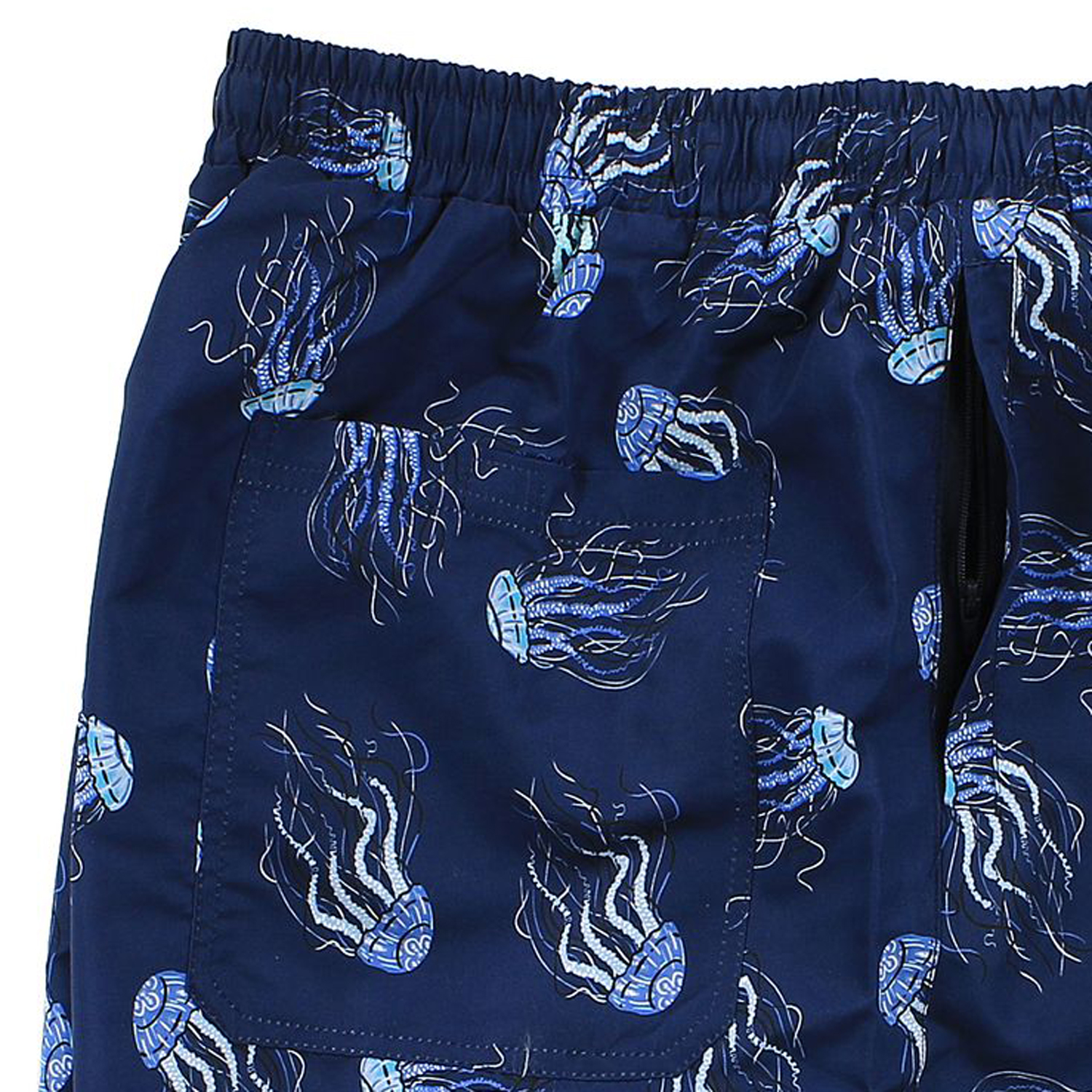 Swimming trunks in blue with jellyfish print by Abraxas up to oversize 10XL