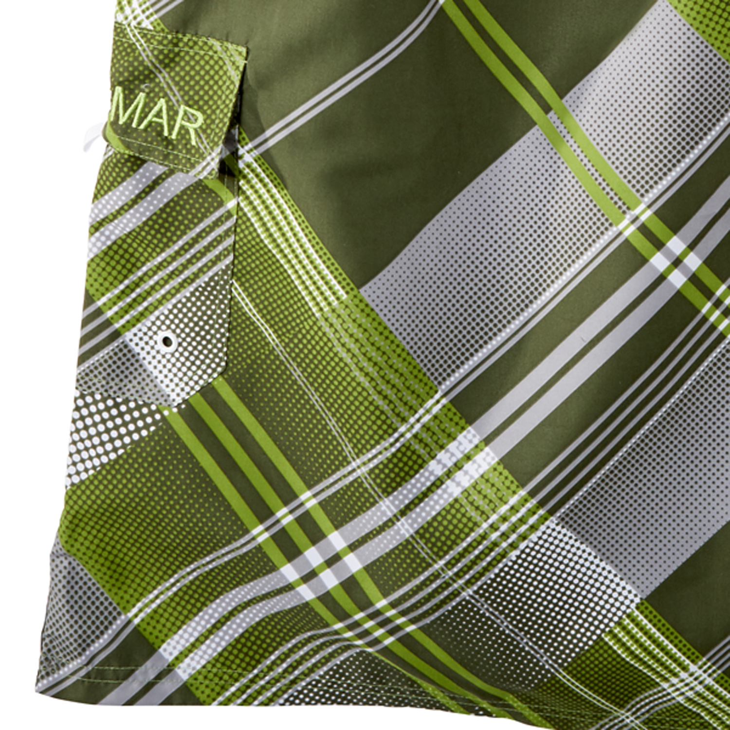 Swim bermudas by eleMar for men green patterned in oversizes 7XL, 8XL, 9XL