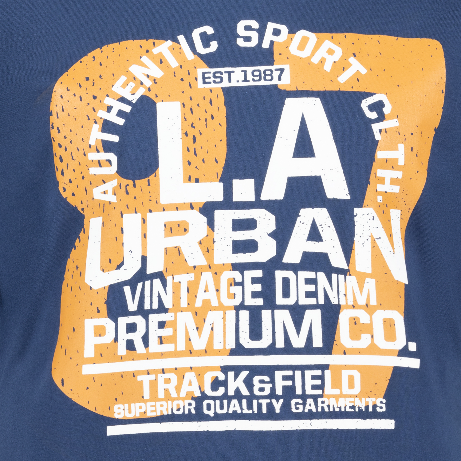 COMFORT FIT Print Shirt Serie "Urban" von ADAMO für Herren in Übergrößen 2XL - 14XL admiralblau