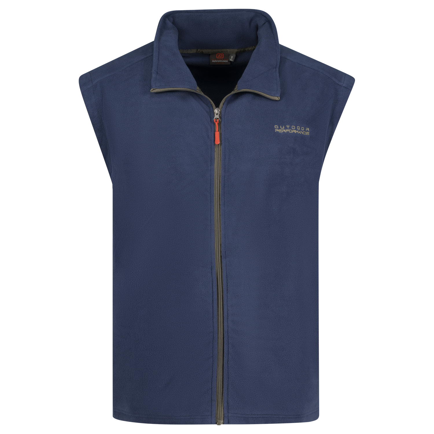 Fleece vest in navy Series Montreal by Adamo up to oversize 12XL