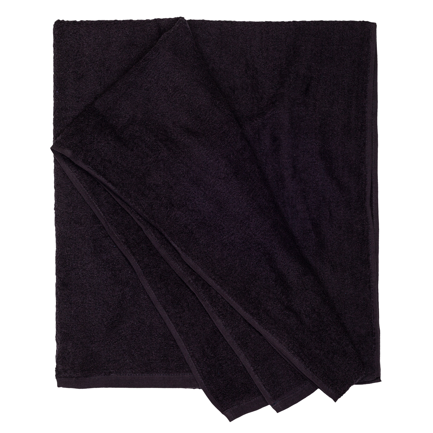 Bath towel series Helsinki in black by Adamo in large sizes 100x220 cm or 155x220 cm