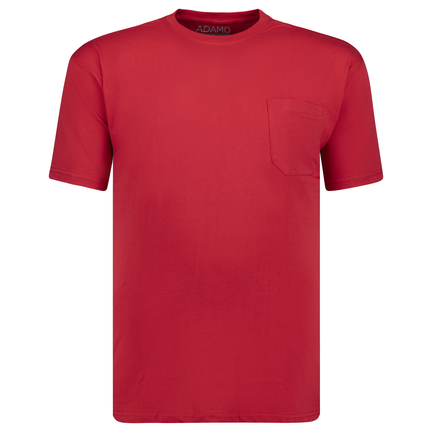 Rotes Herren Übergrößen Shirt 2XL-10XL von ADAMO Modell Kody mit Brusttasche