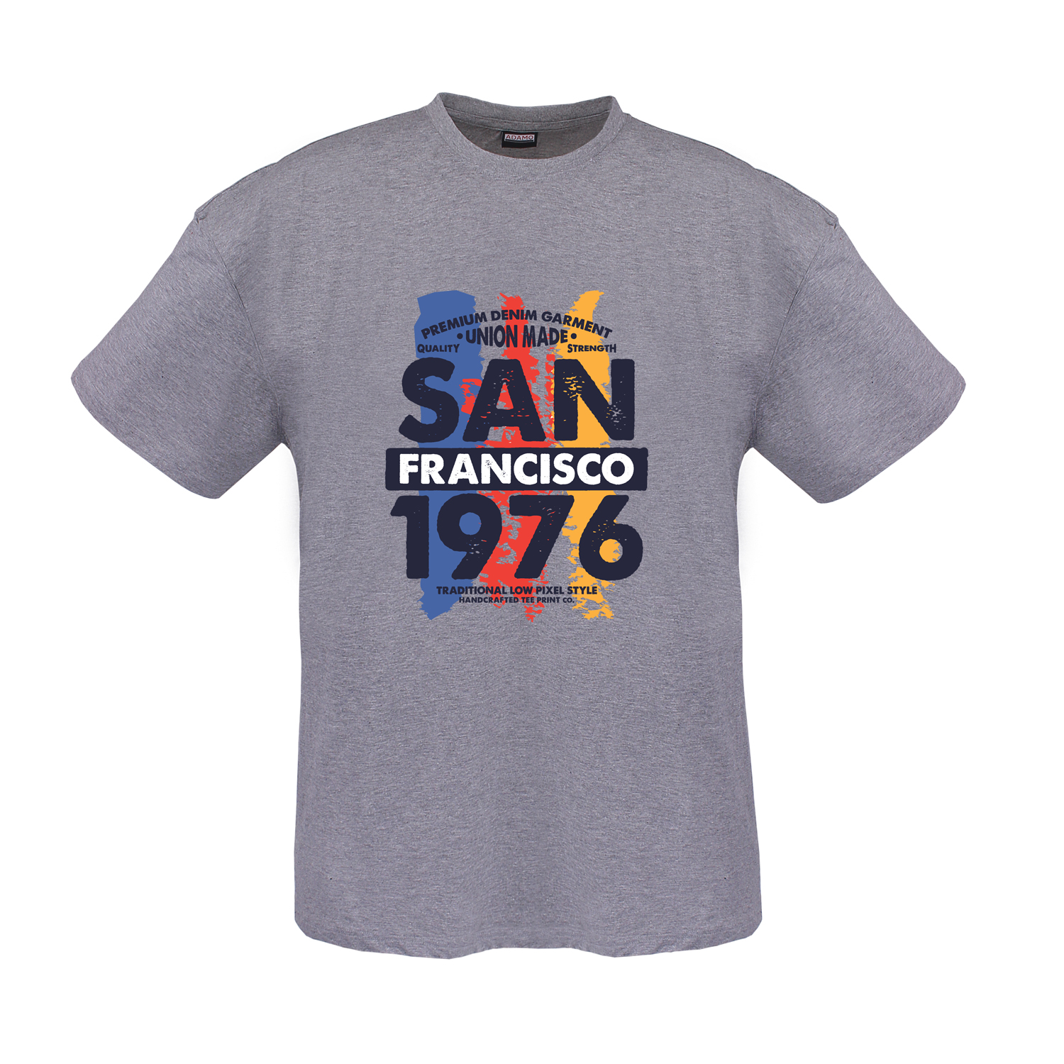 Bedrucktes Übergrößen T-Shirt 2XL-12XL Comfort Fit für Herren von Adamo Modell "San Francisco"